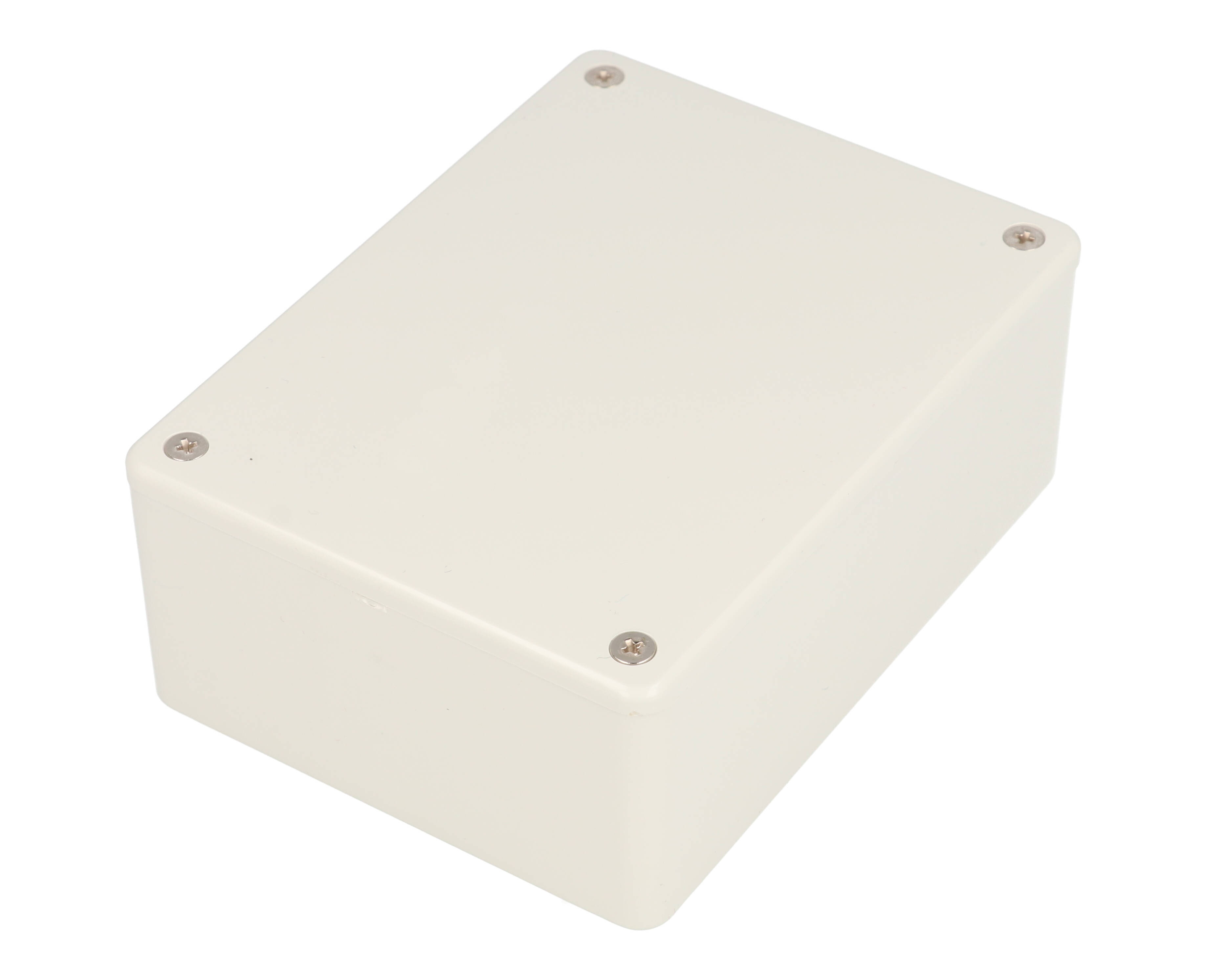 1591SGY light gray flame retardant ABS plastic enclosure with card guides, 110 x 82 x 44 mm