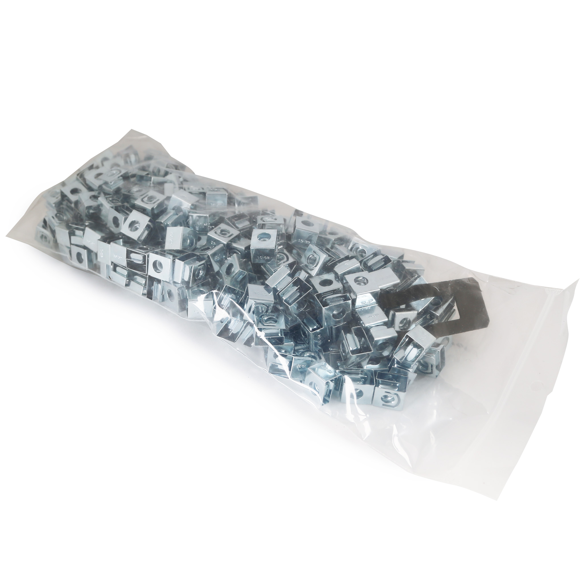 Hammond 1421N250 jar of 250 black oxide 10-32 spring steel rack rail clip nuts