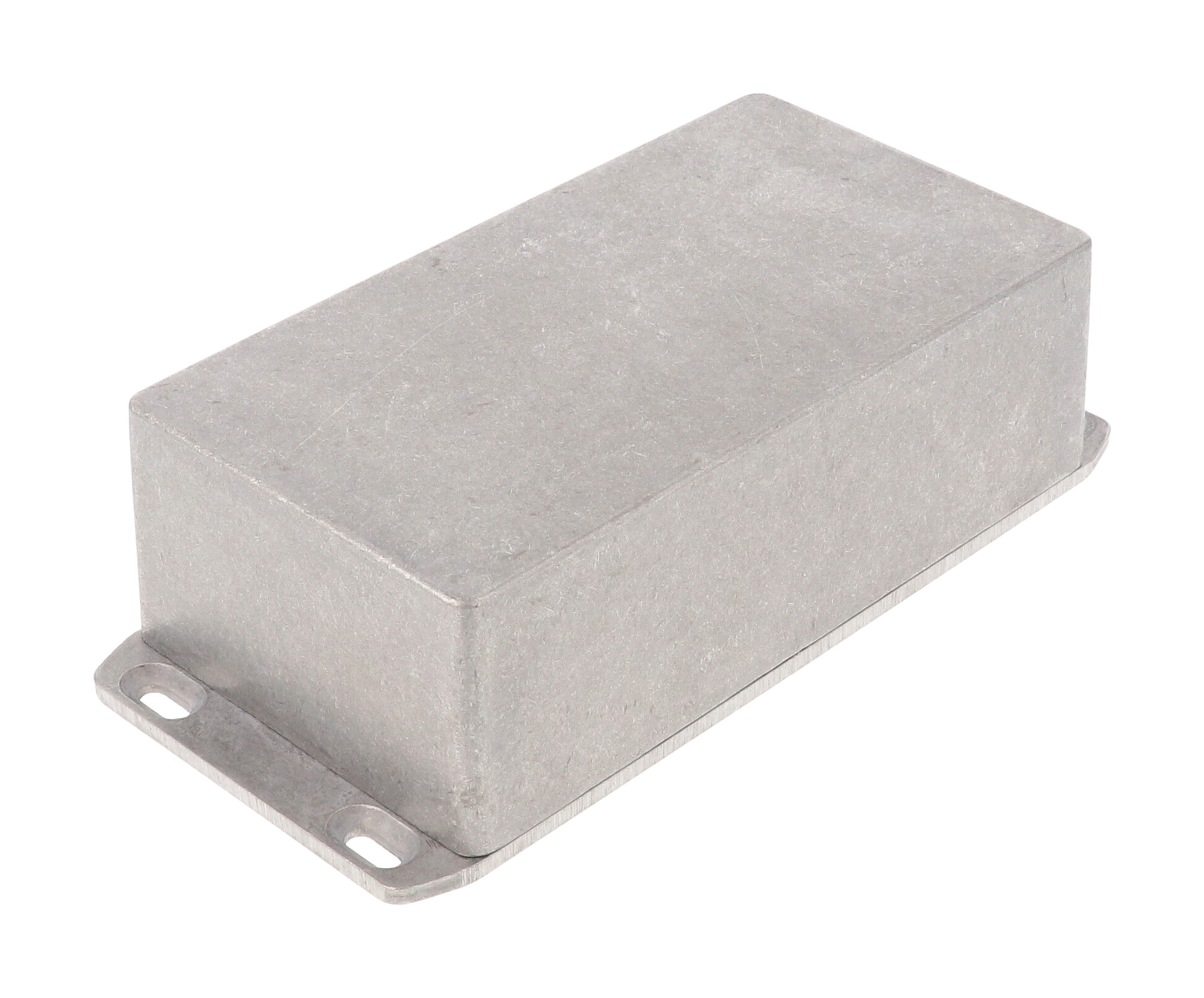1590P1FL natural diecast aluminum 153 x 83 x 50 mm enclosure with wall-mounting flanged lid