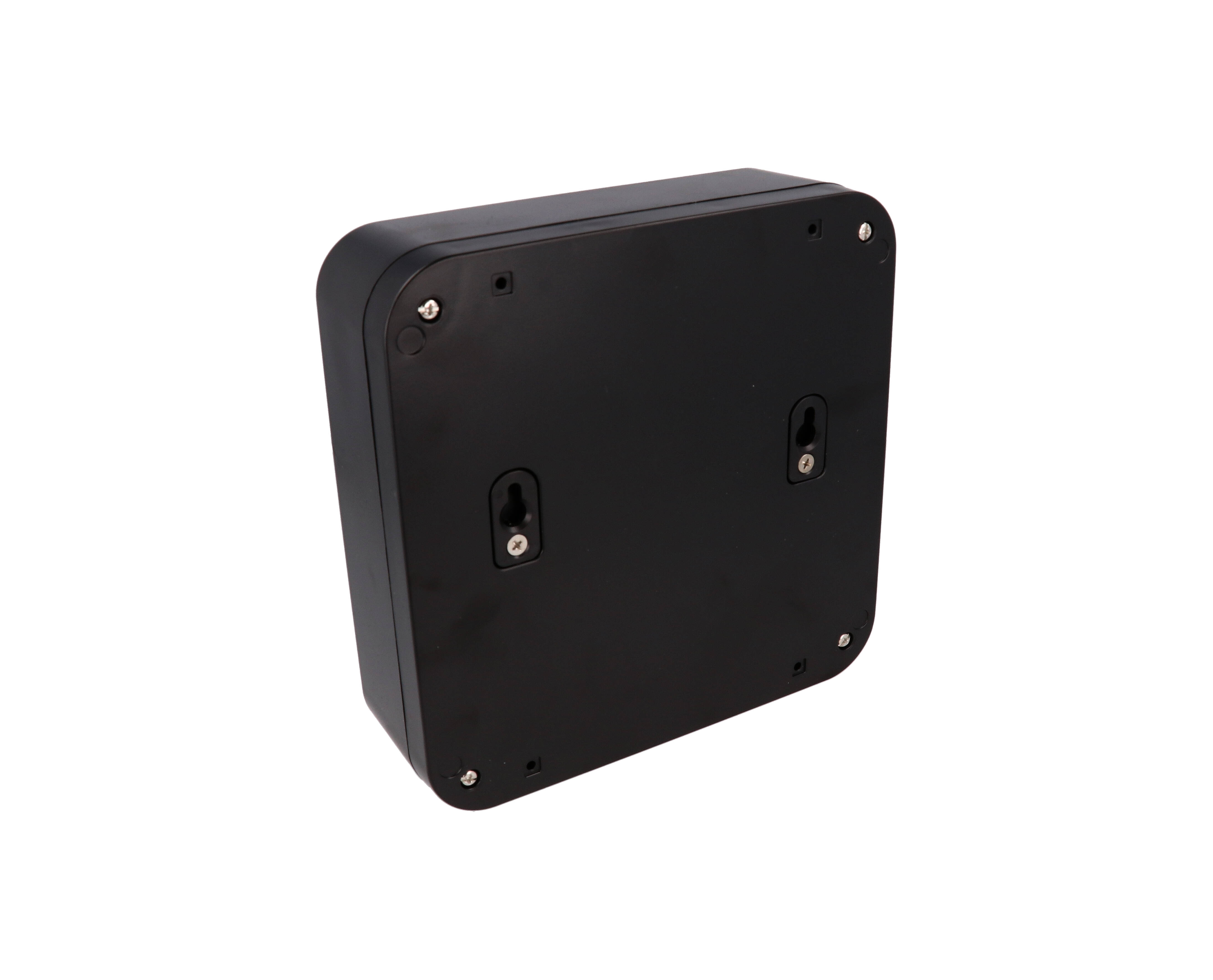 1557HABK black ABS plastic watertight enclosure, 200 x 200 x 70 mm, with screw-down gasketed lid