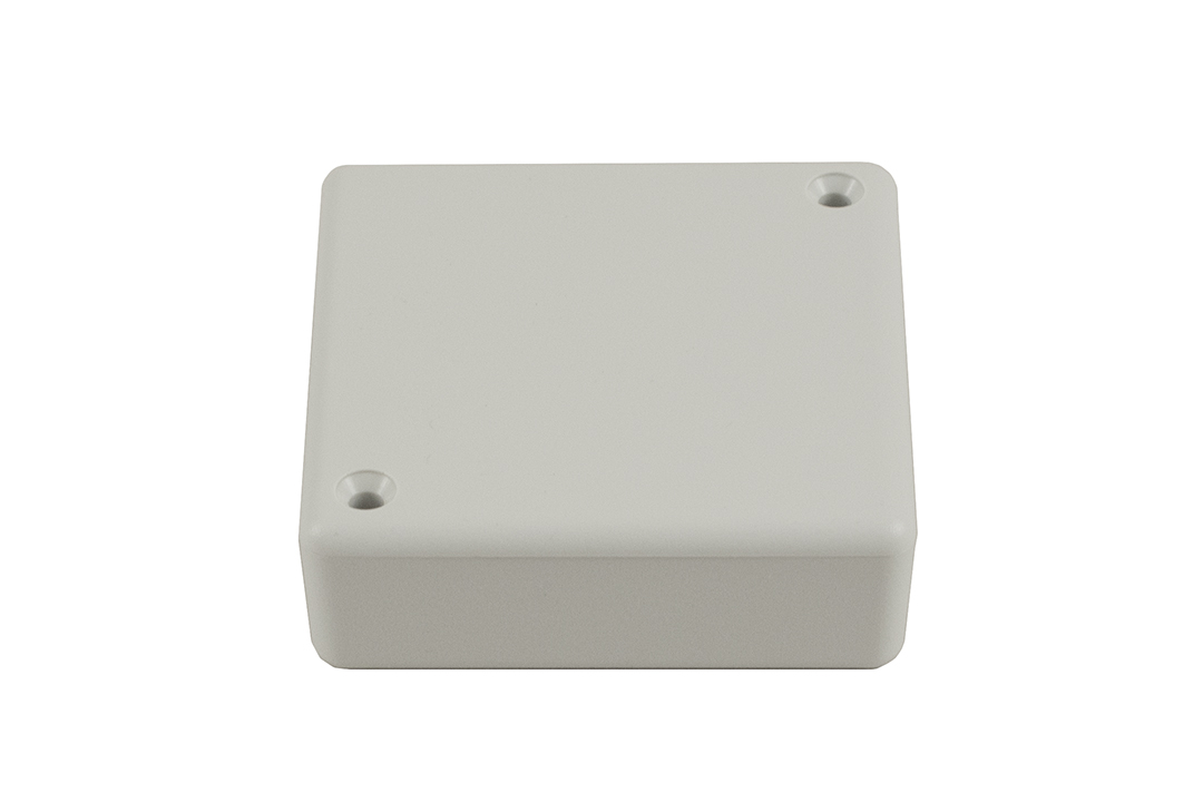 1551TGY light gray ABS plastic miniature enclosure, 60 x 60 x 20 mm