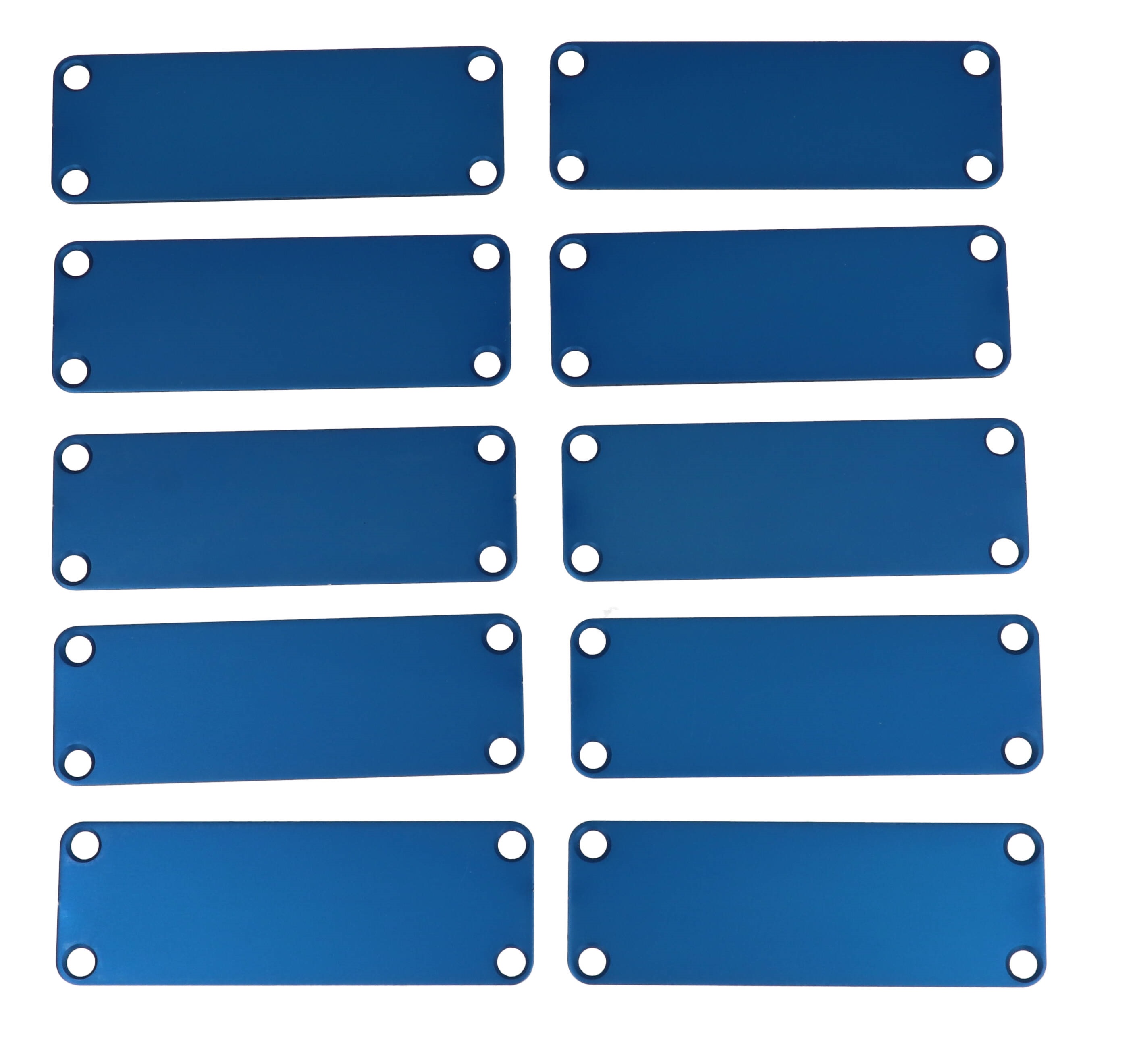 1455JALBU-10 — blue aluminum end panels for 1455J enclosures- 10/pack