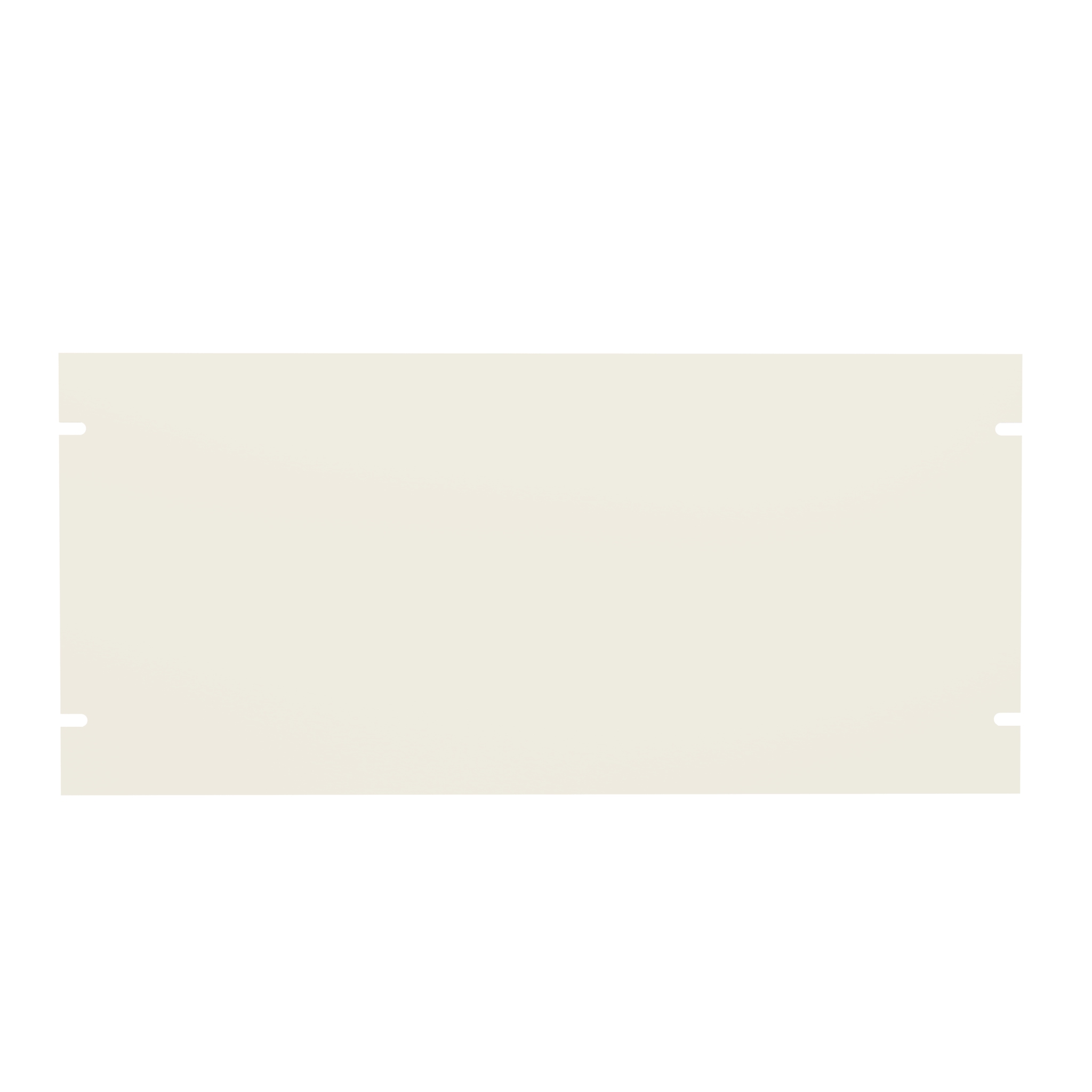 Hammond PBPS19008WH 5U solid 14-gauge steel rack blanking panel in matte white for 19 in racks