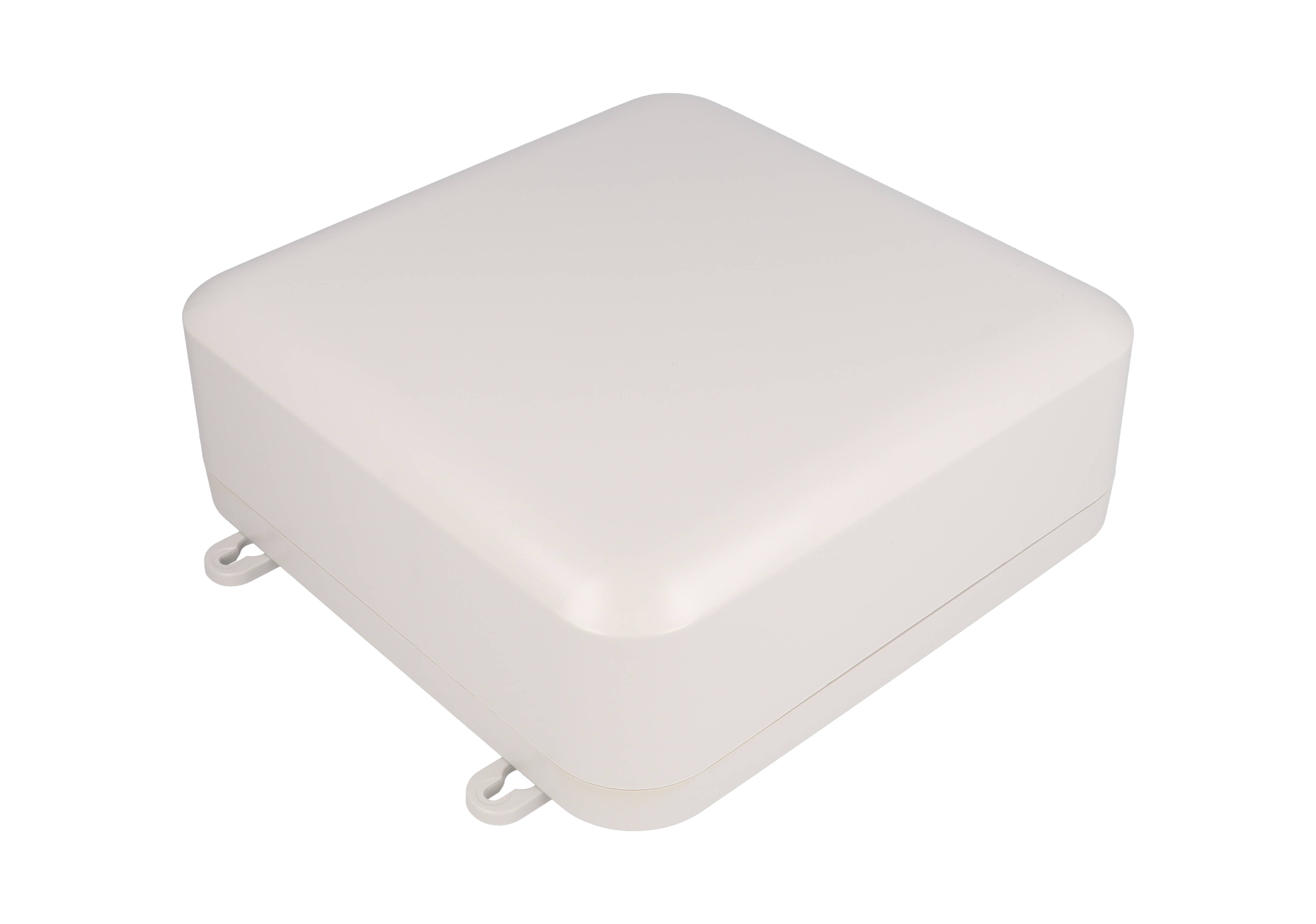 1557HA2GY light gray RAL7035 polycarbonate watertight enclosure, 200 x 200 x 70 mm