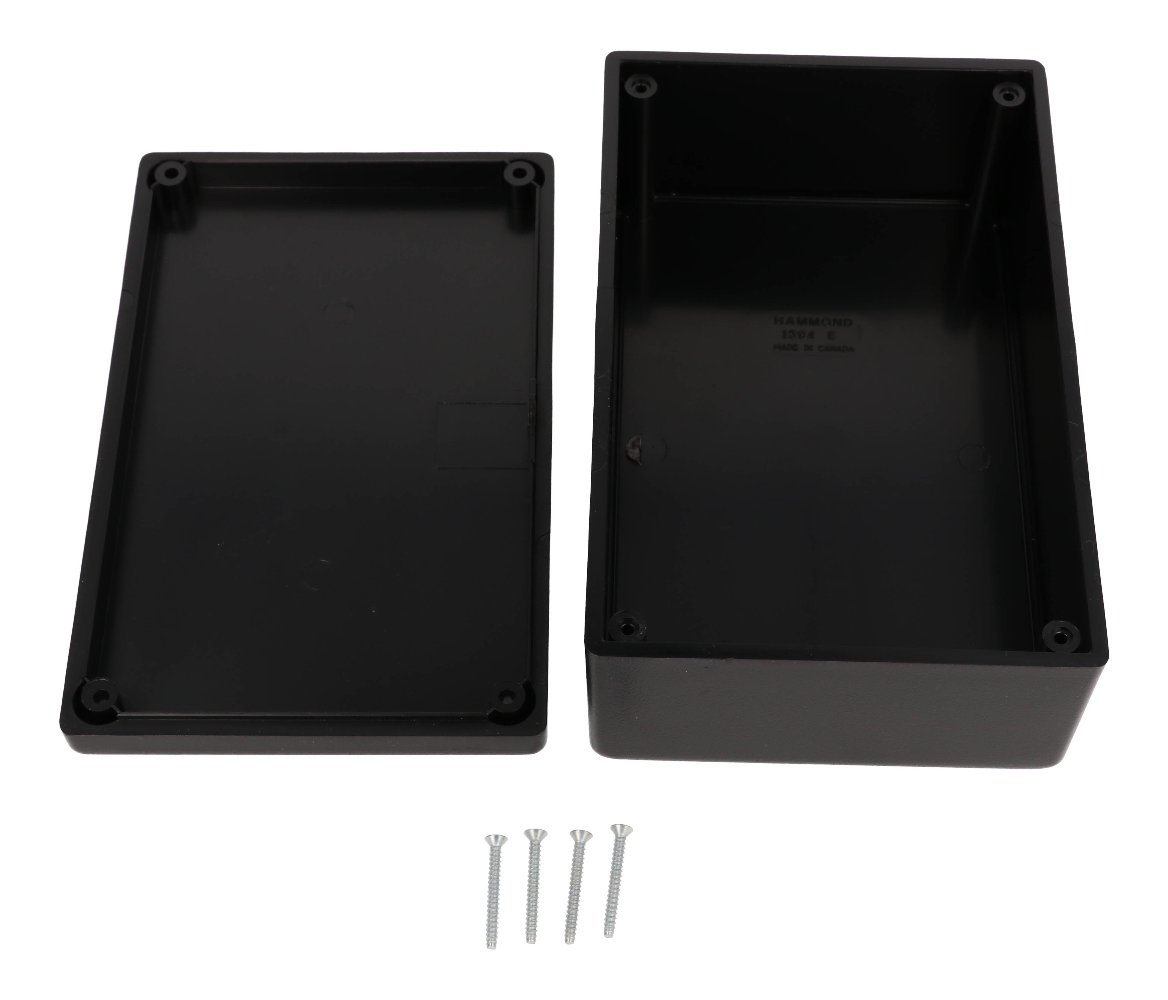 1594ESBK black economy ABS case and lid, 167 x 107 x 65 mm