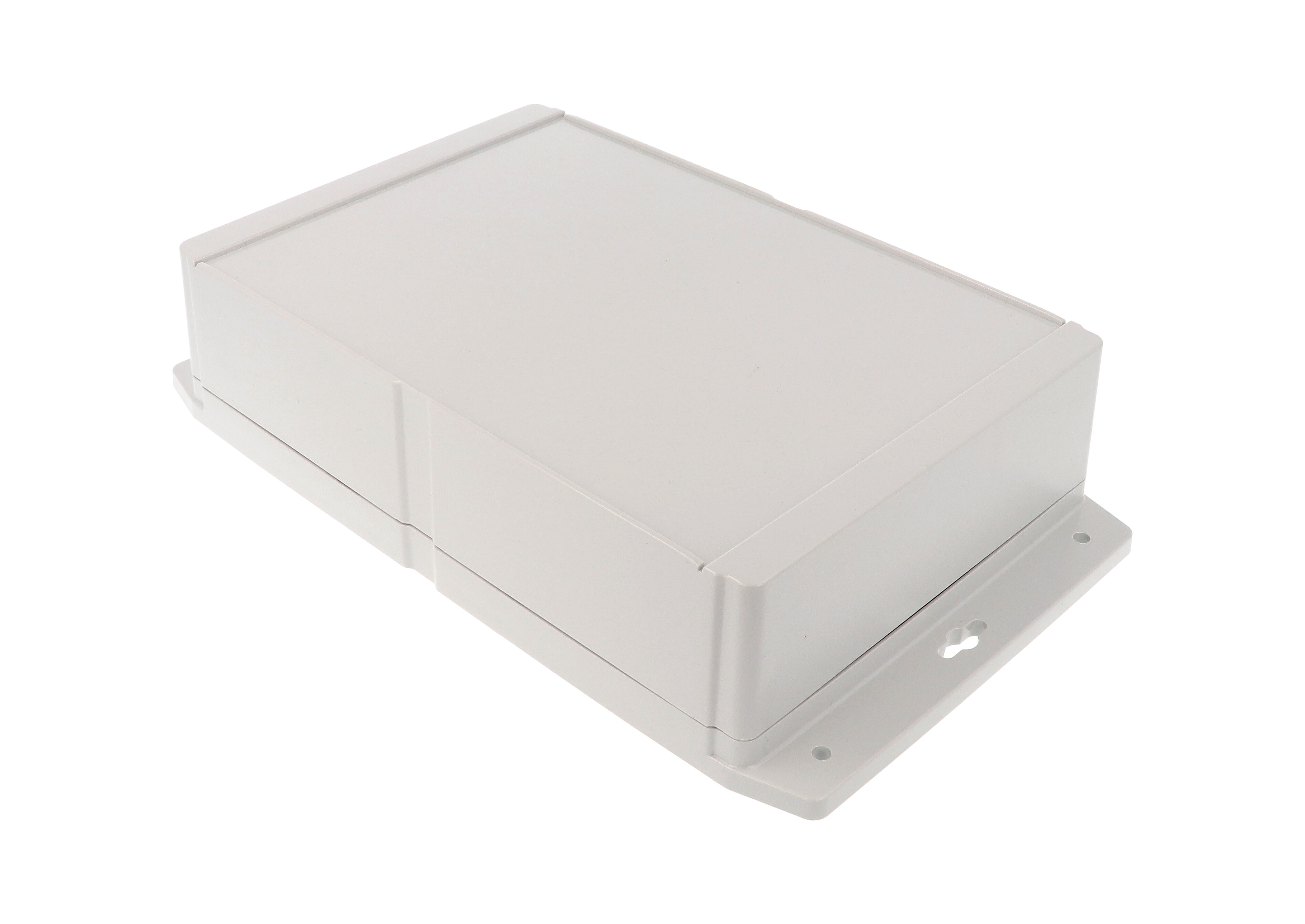 1555VA2F42GY grey polycarbonate deep flanged enclosure, 240 x 161 x 62 mm