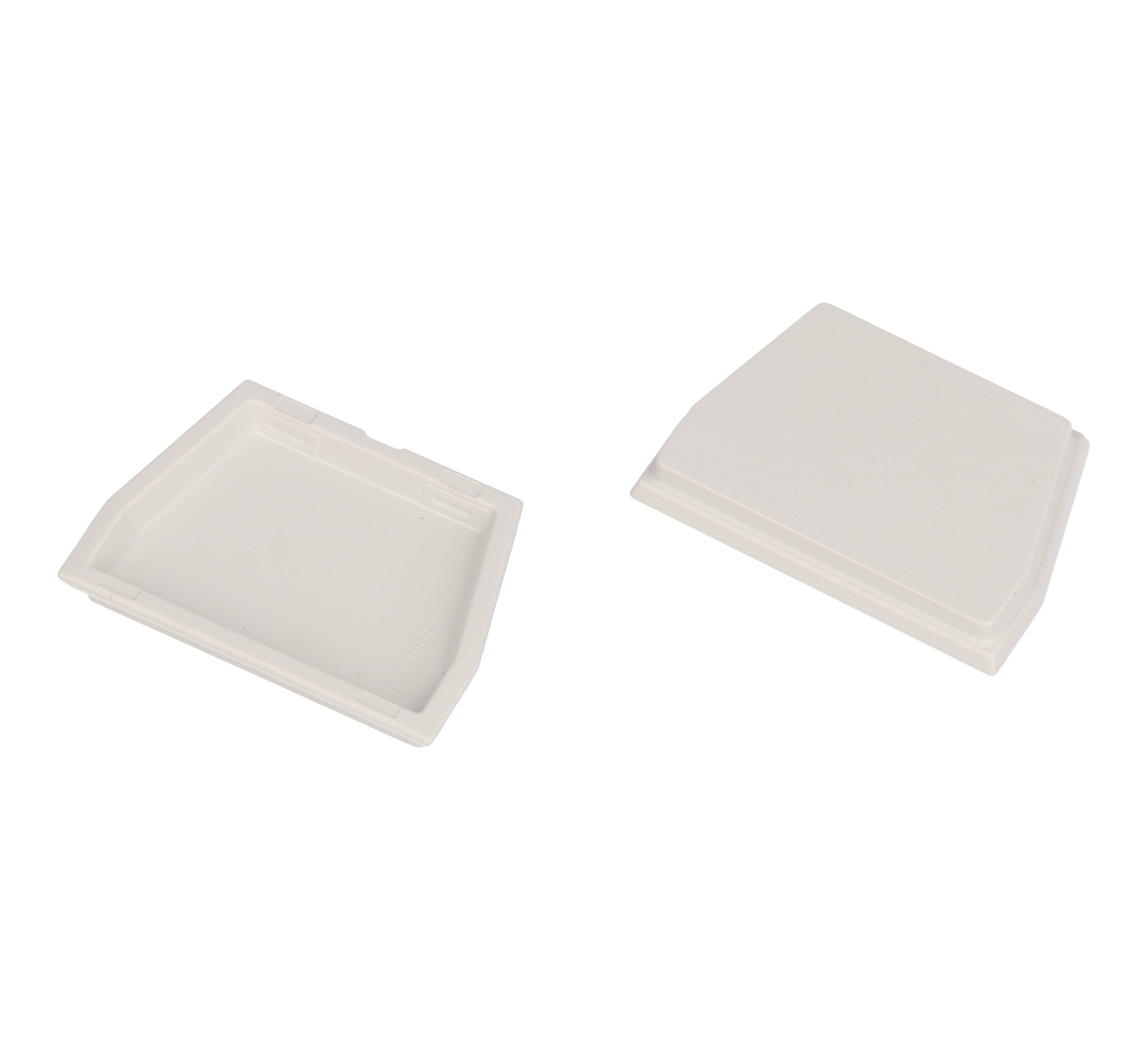 1552DPLGY-10 pack of gray ABS replacement end panels for 1552 size D hand-held enclosures