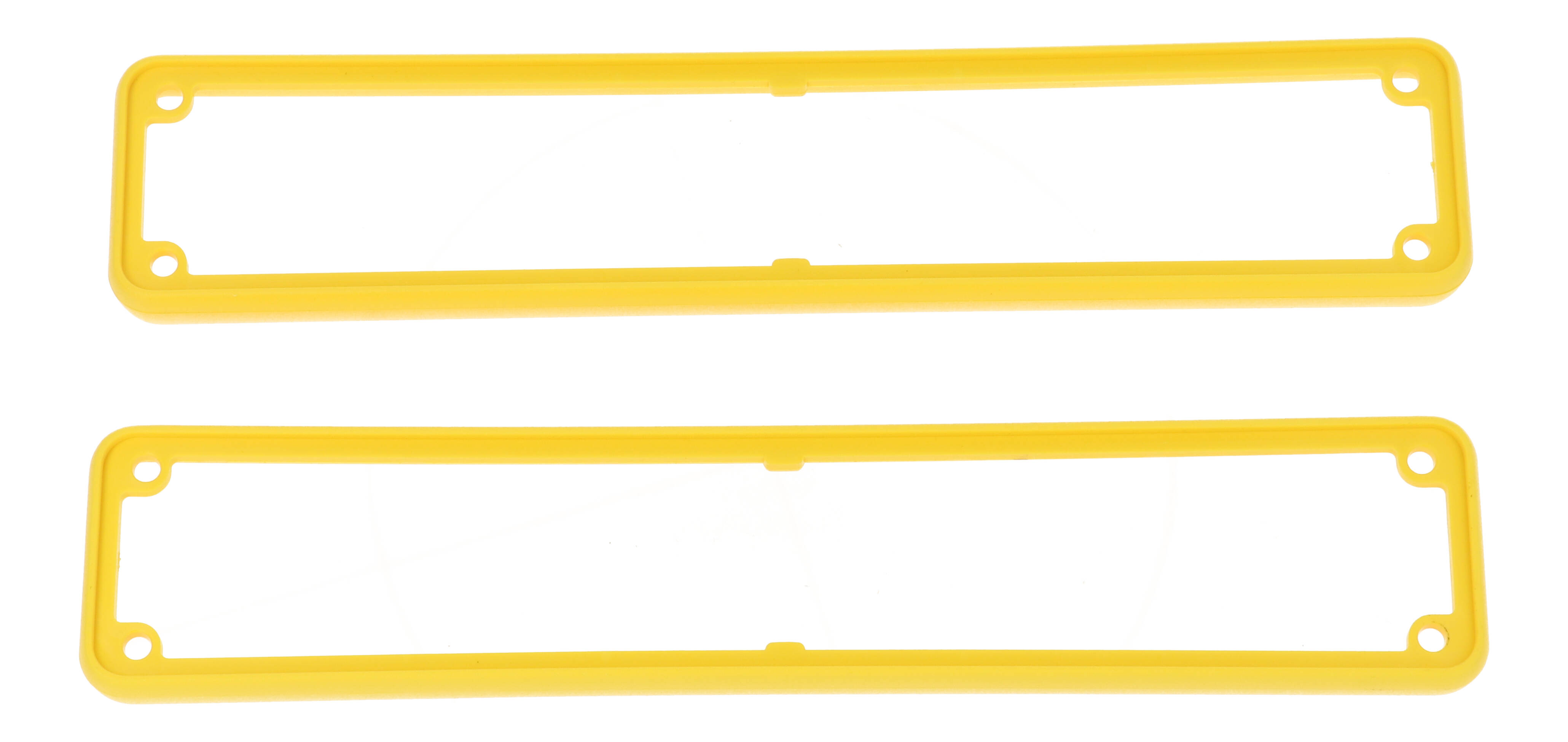 1455RBY — yellow plastic open bezels for 1455R enclosures- 2/pack