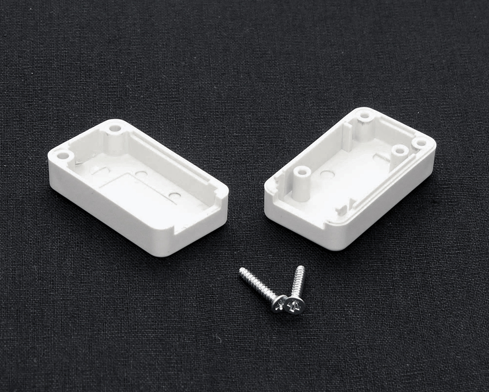 1551USB1GY grey ABS plastic miniature USB enclosure, 35 x 20 mm, with USB-A opening and recessed lid