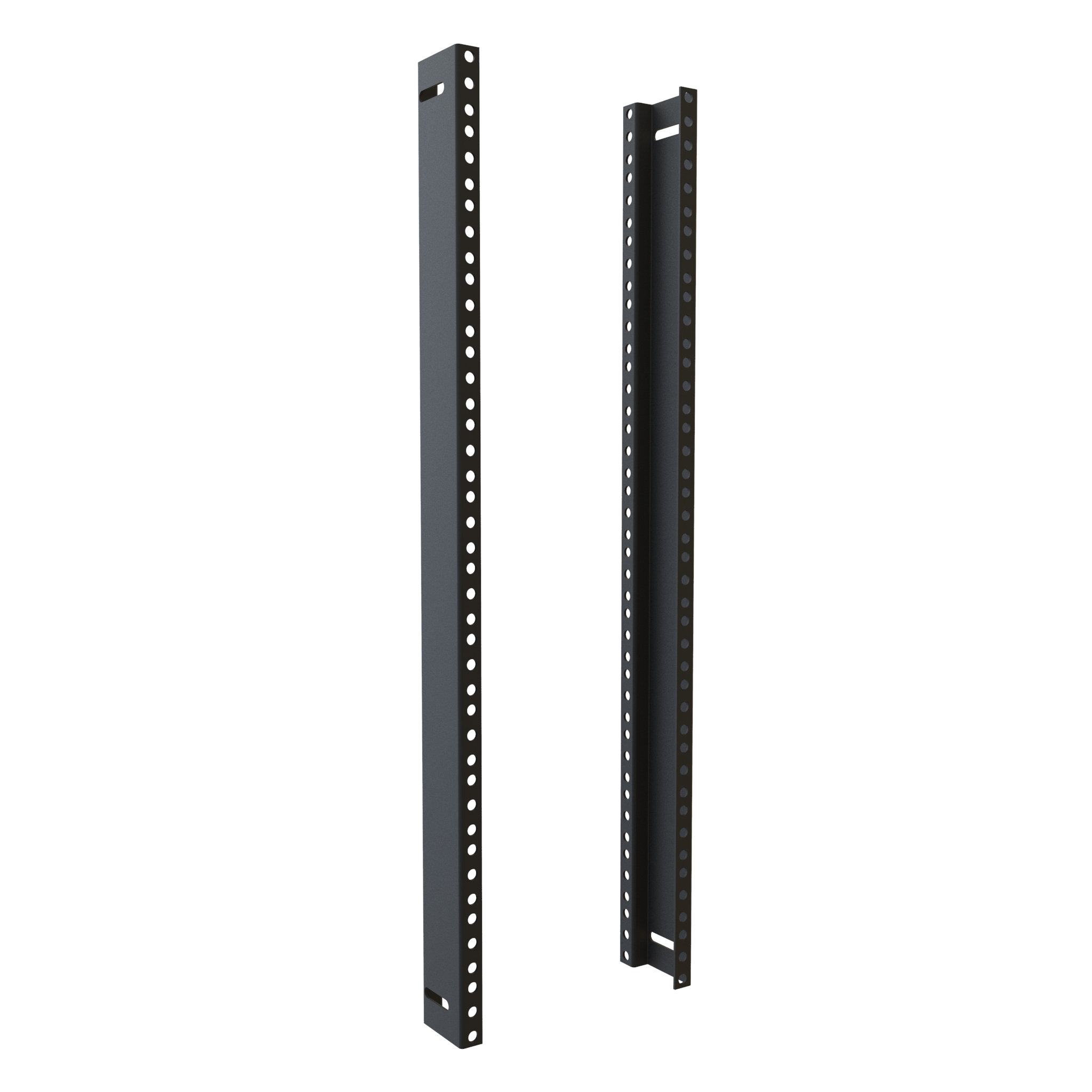 RSRC00024BK3 — 14U Round Hole Formed Rail