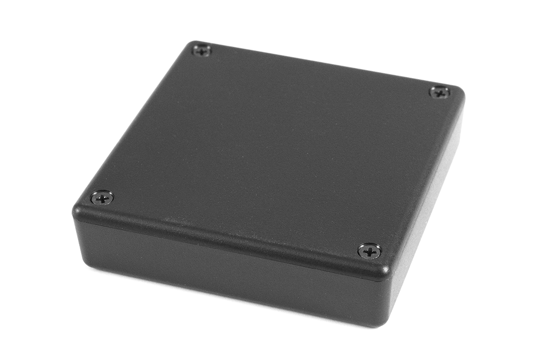 1551XBK black ABS miniature enclosure, 80 x 80 x 20 mm