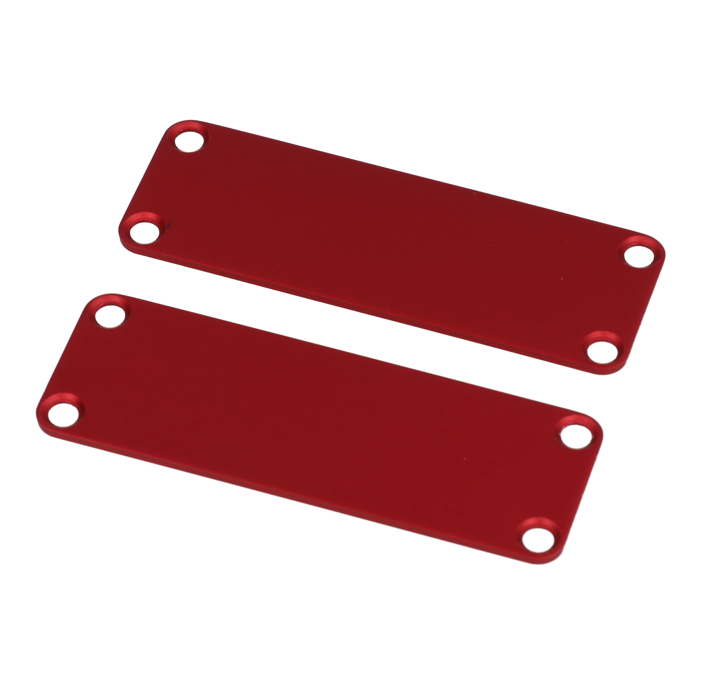 1455JALRD-10 red anodized aluminum end panels for 1455J extruded aluminum enclosures, pack of 10
