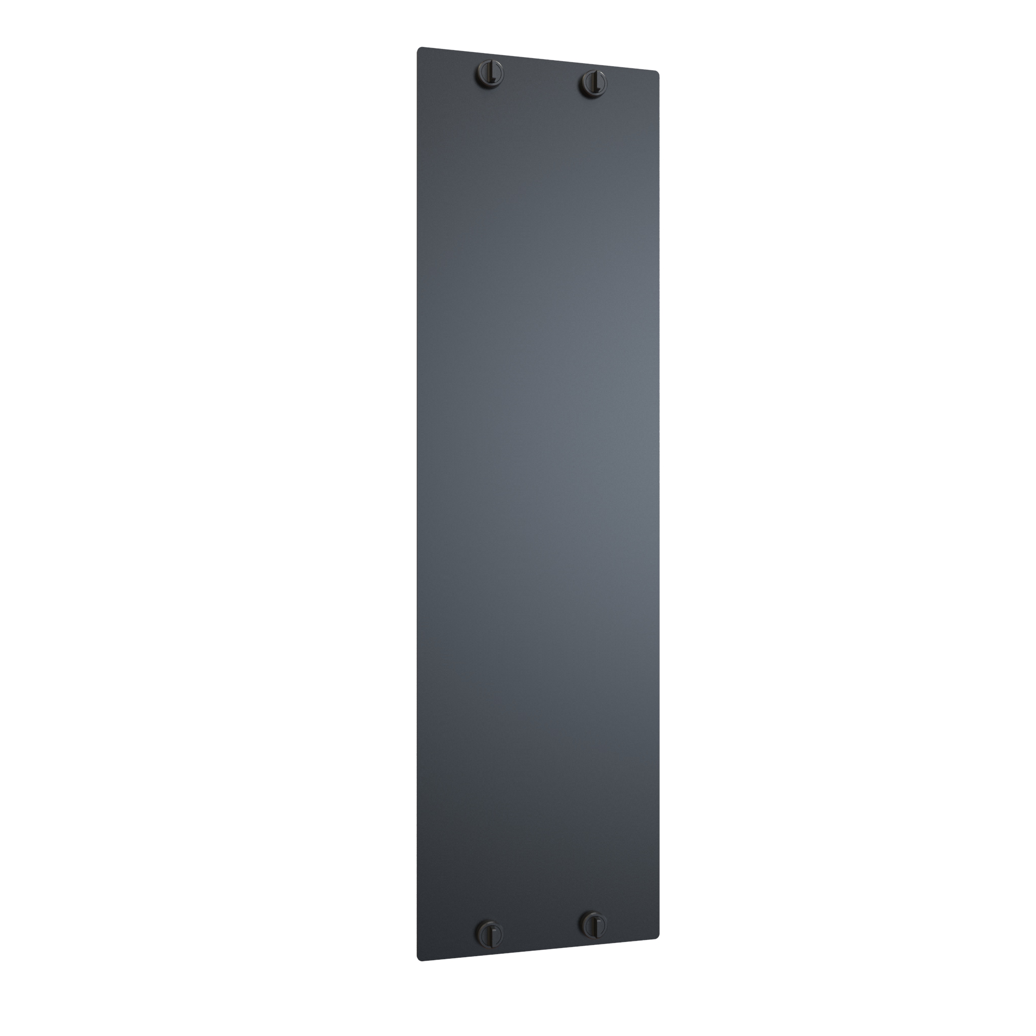 Hammond VFMMD8WH white 8 in wide double-sided vertical cable manager, 44U with hinged finger duct doors
