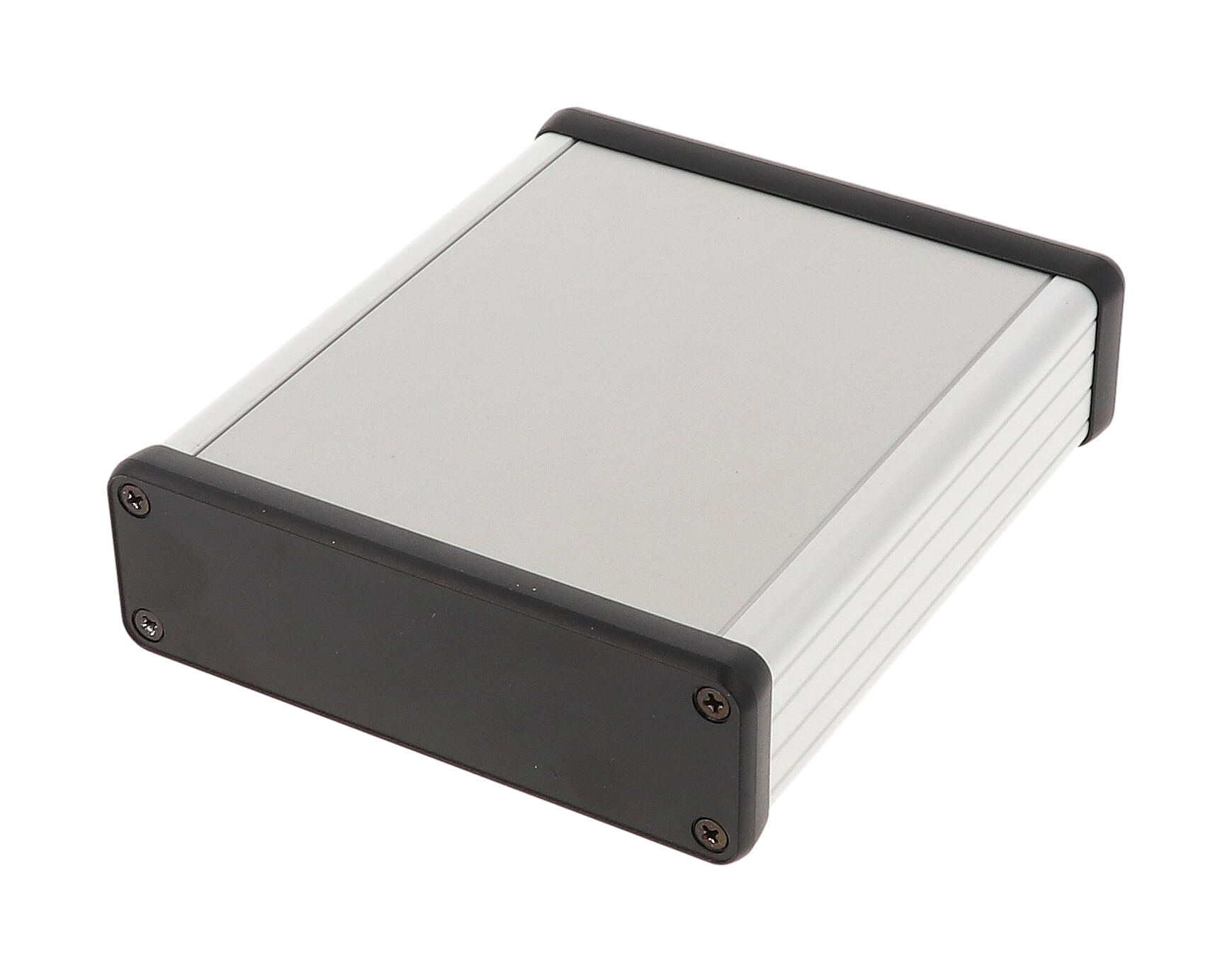 1455L1202 — extruded aluminum enclosure w/ plastic end panels