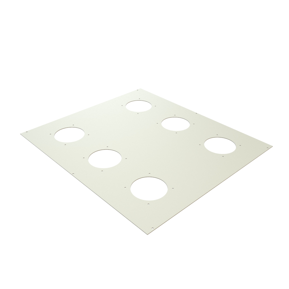 C2T2436FLG1 — 4 X 4IN Cutout Cabinet Fan Top