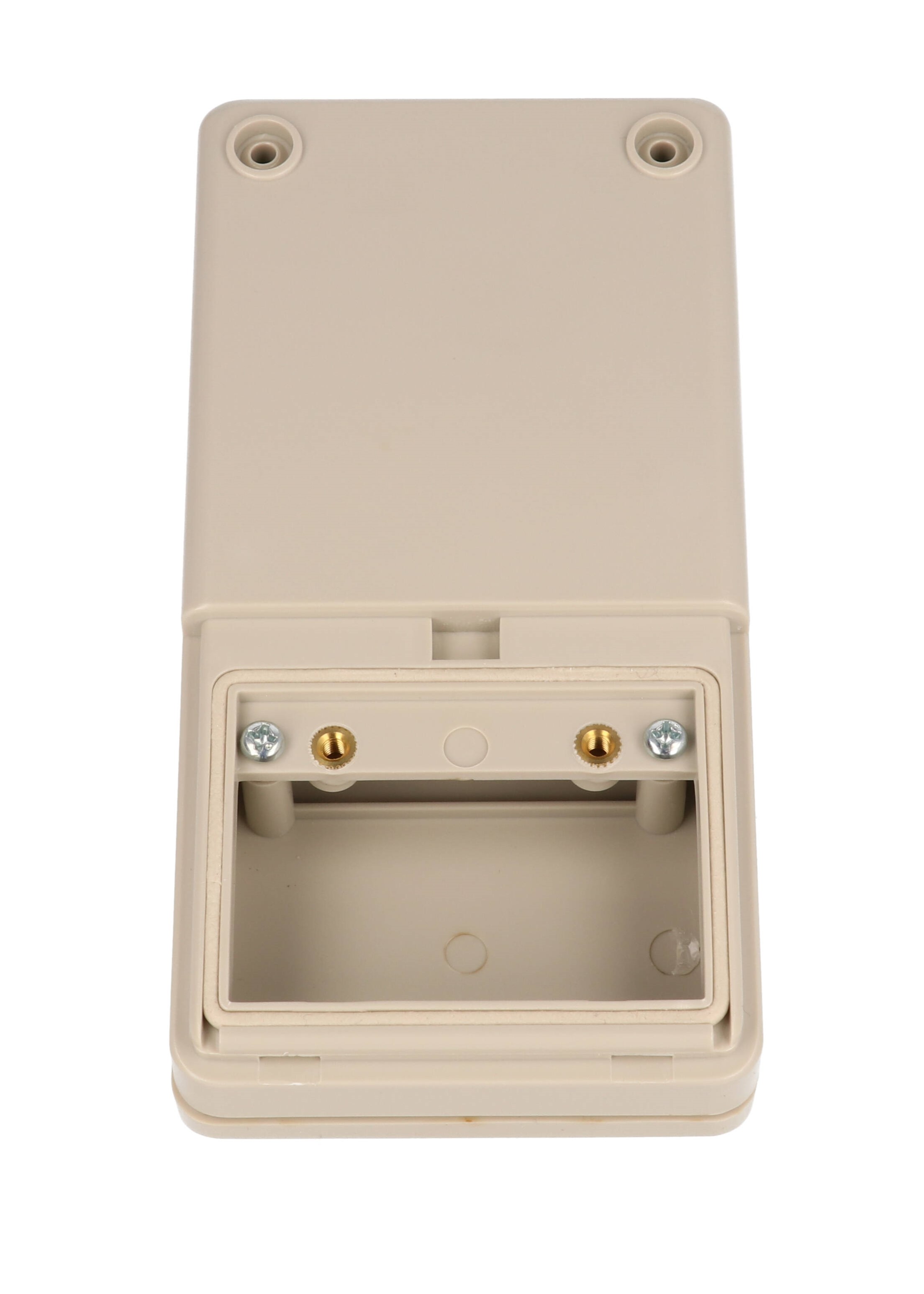 RH3005 light grey gasketed IP65 ABS hand-held enclosure with battery door, 130 x 68 x 25 mm
