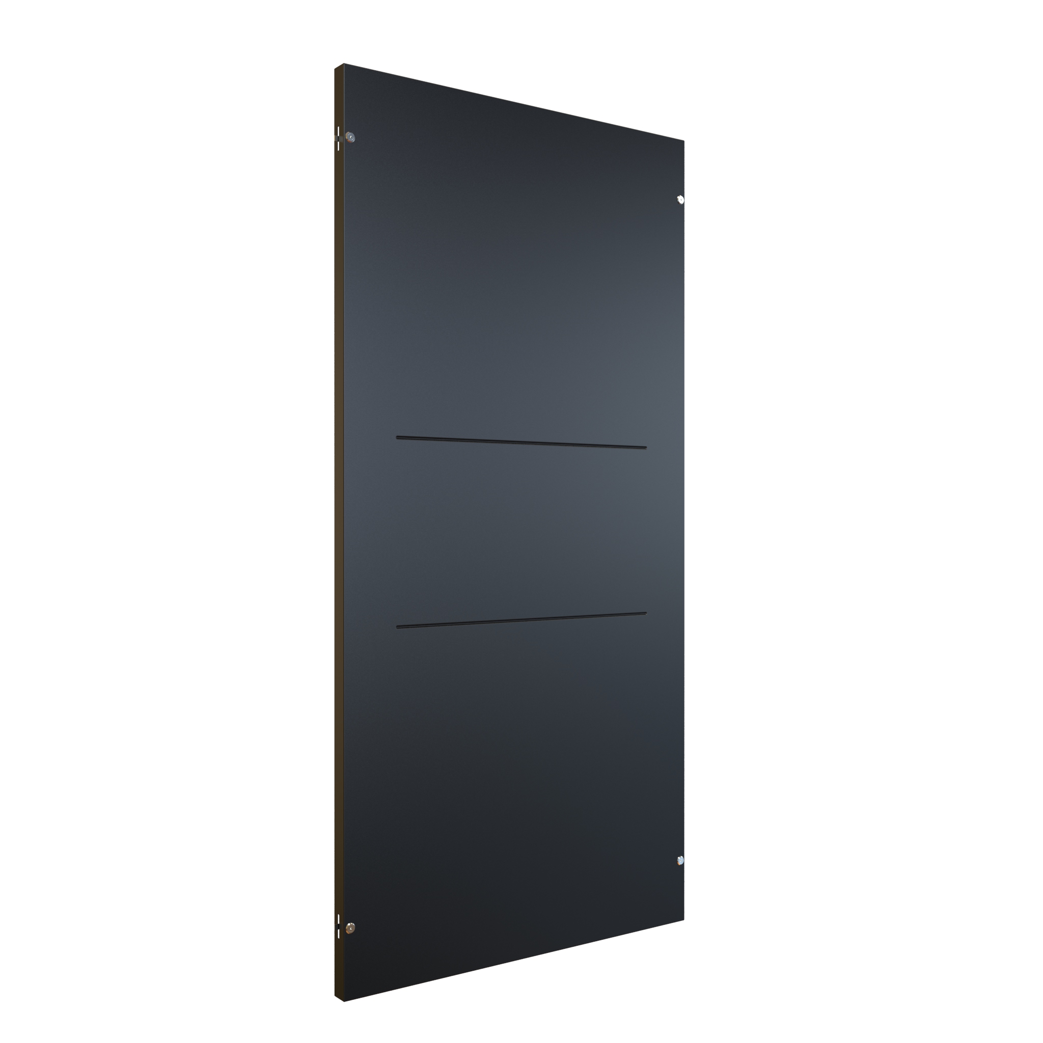 Hammond CLC2B36BK 2-bay colocation server rack cabinet, 83.02 x 24 x 36 in, black, with perforated locking doors and 21U per bay
