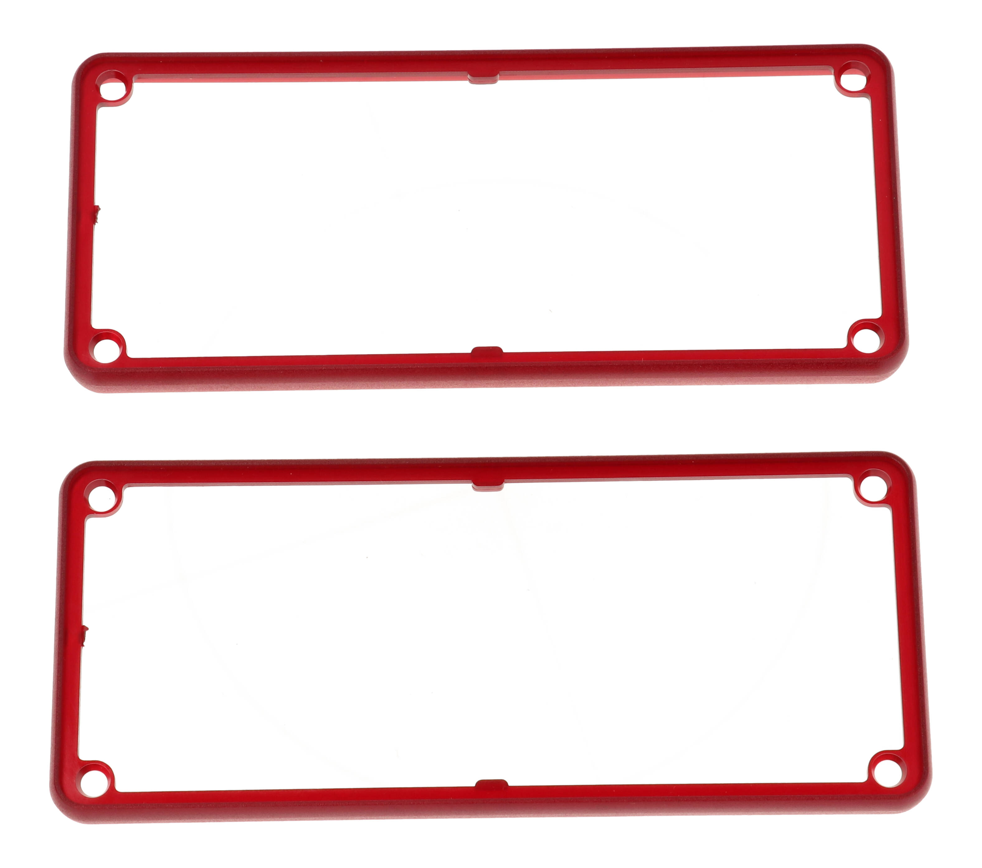 1455QBTRD — translucent red plastic open bezels for 1455Q enclosures- 2/pack