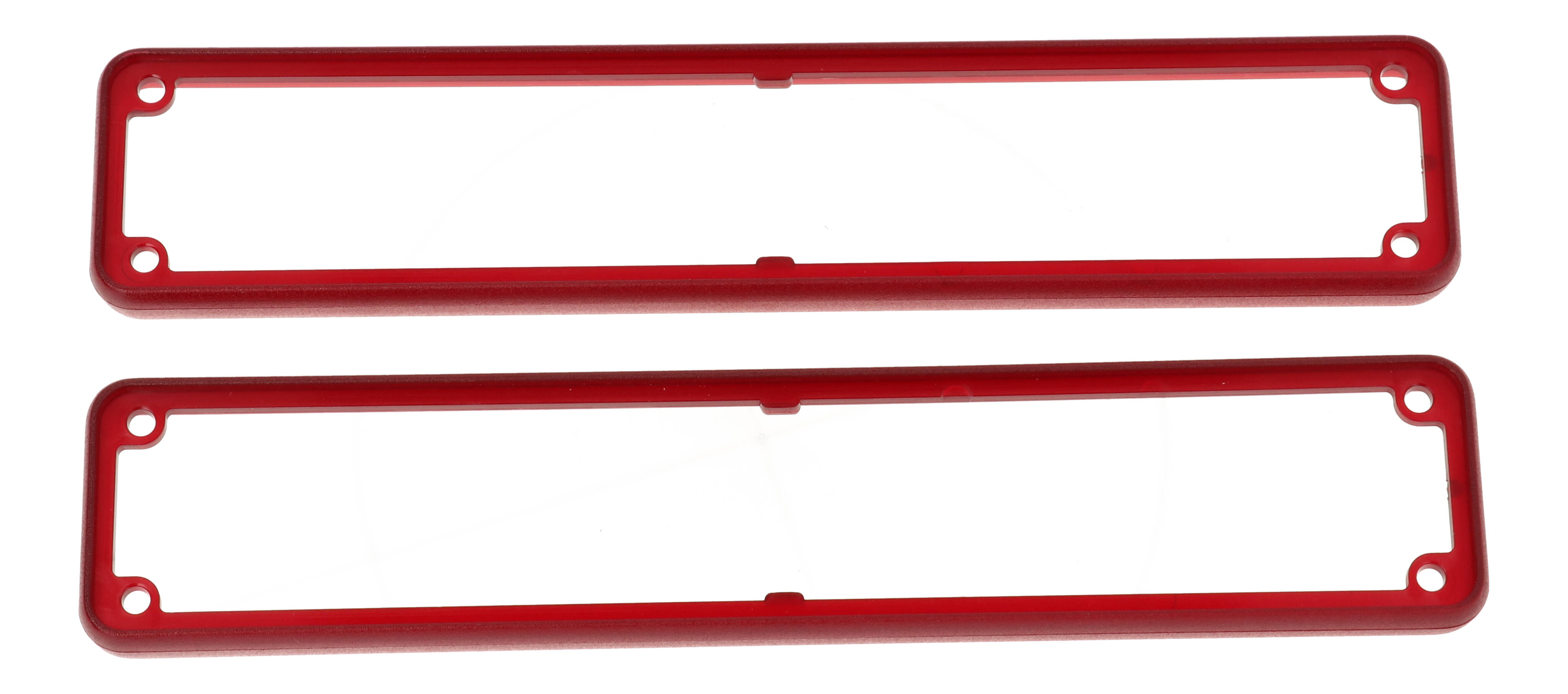 1455RBTRD — translucent red plastic open bezels for 1455R enclosures- 2/pack