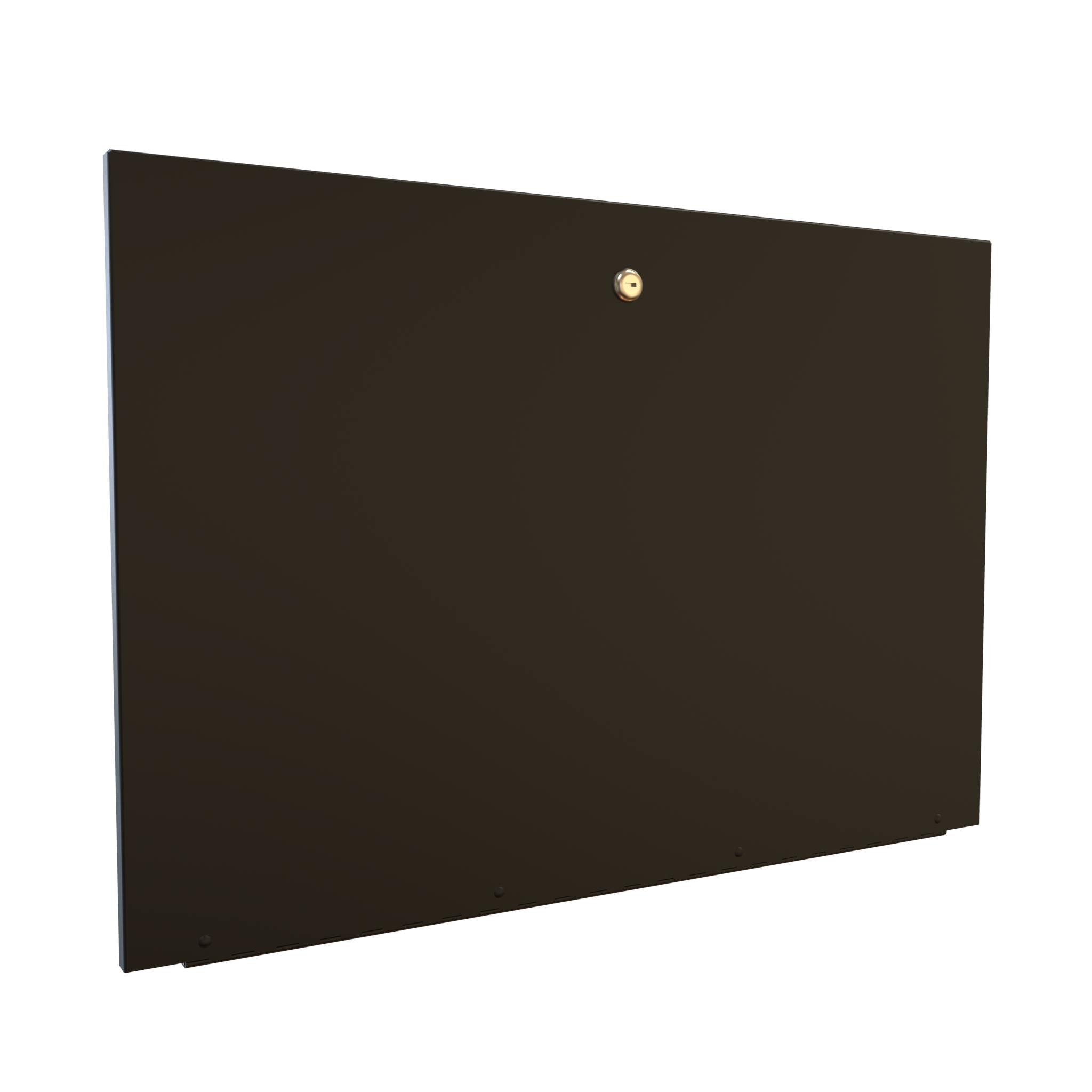 Hammond SDC9UVD 9U vented locking door in textured RAL9005 black steel for SDC wall mount cabinets