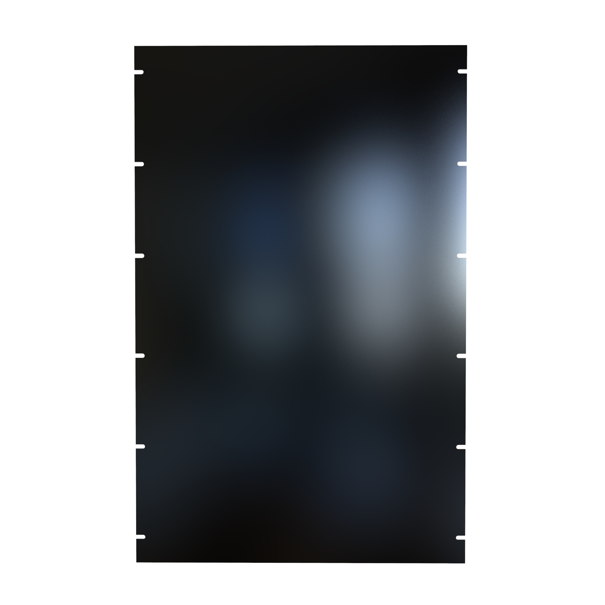 PBPS19029BK2 — 17U Flat Steel Rack Panel view 2
