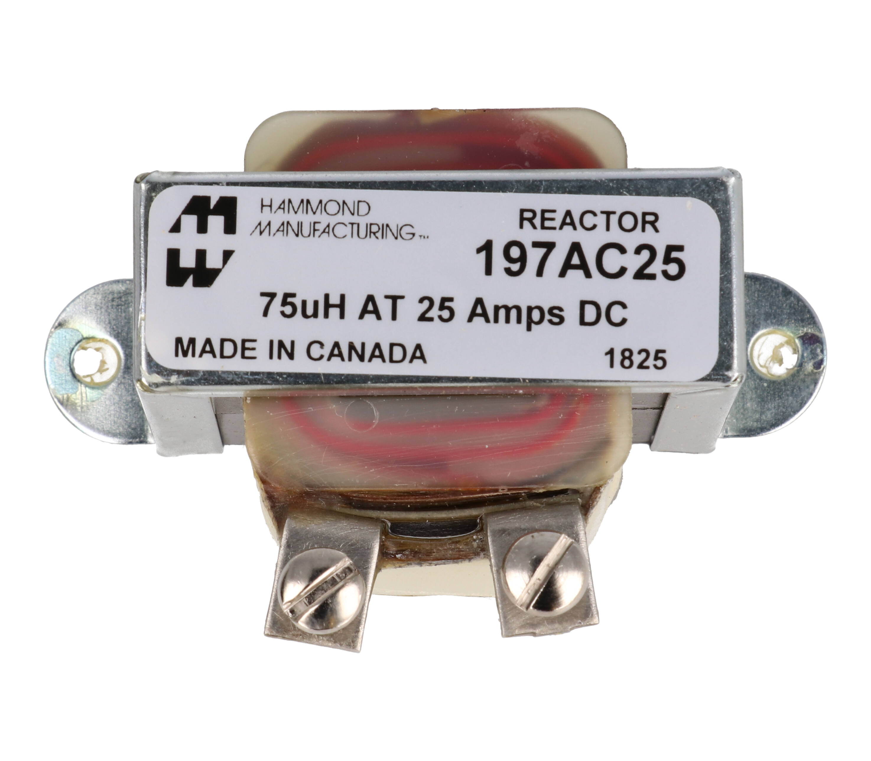 197AC25 0.075 mH 25 A high frequency reactor with wire leads