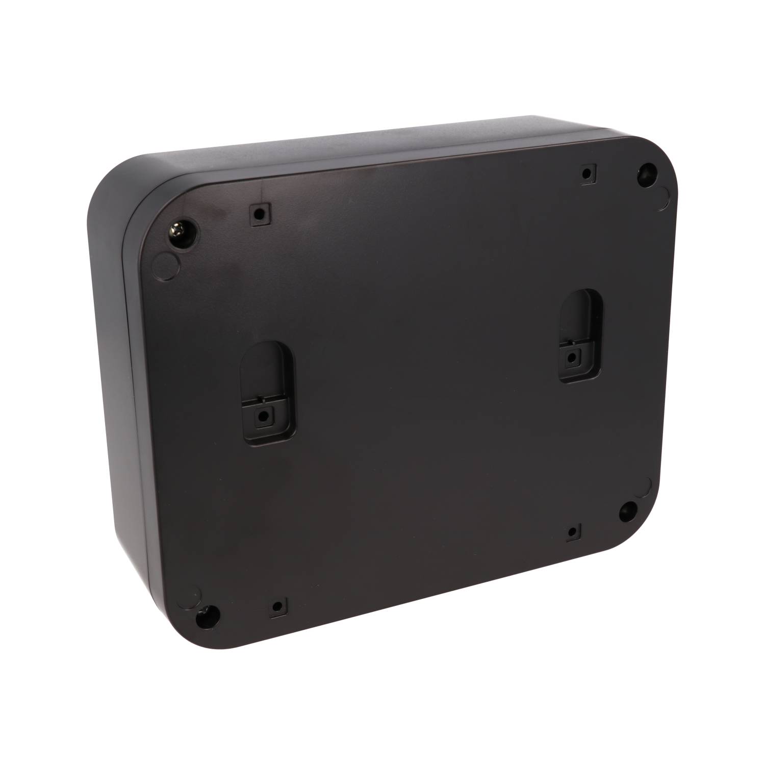 1556GABK black 200 x 160 x 70 mm ABS desktop and wall-mount enclosure with rounded corners