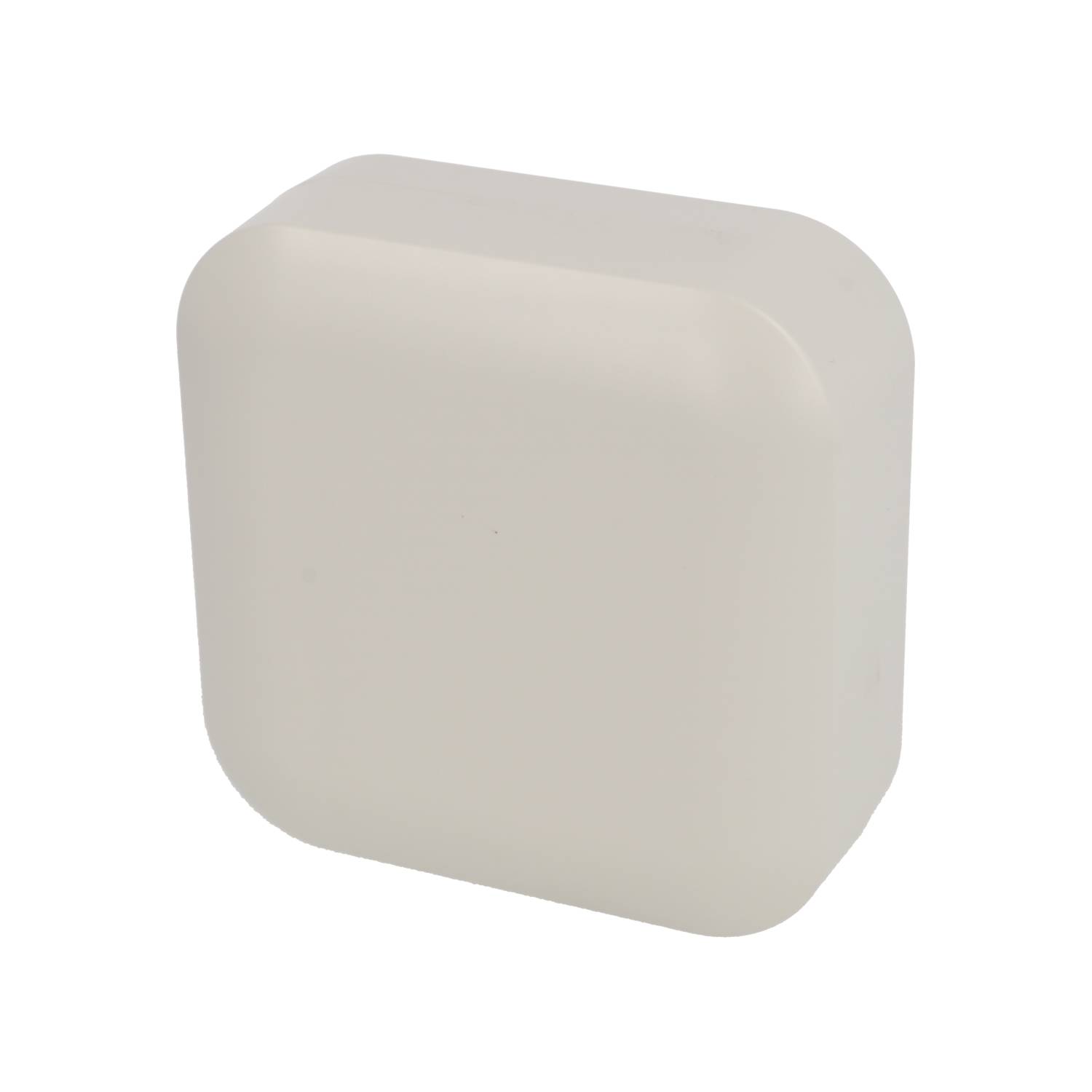 1556DGY light gray flame-retardant ABS 120 x 120 x 45 mm desktop and wall-mount enclosure with rounded corners