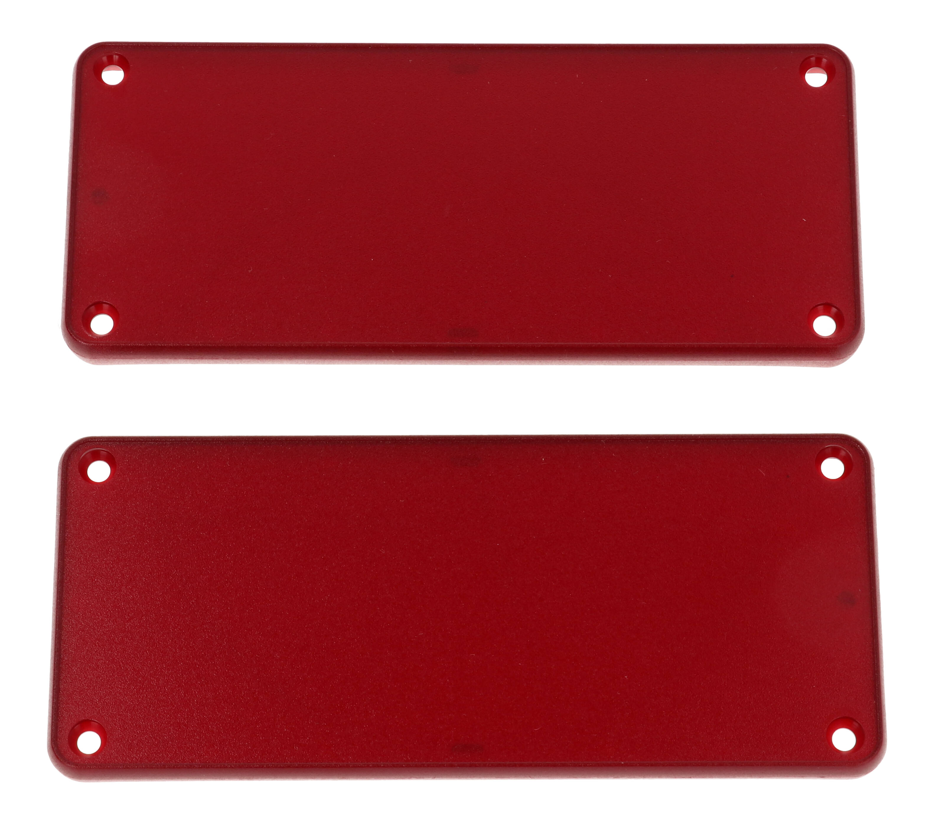 1455QPLTRD — translucent red plastic solid bezel for 1455Q enclosures- 2/pack