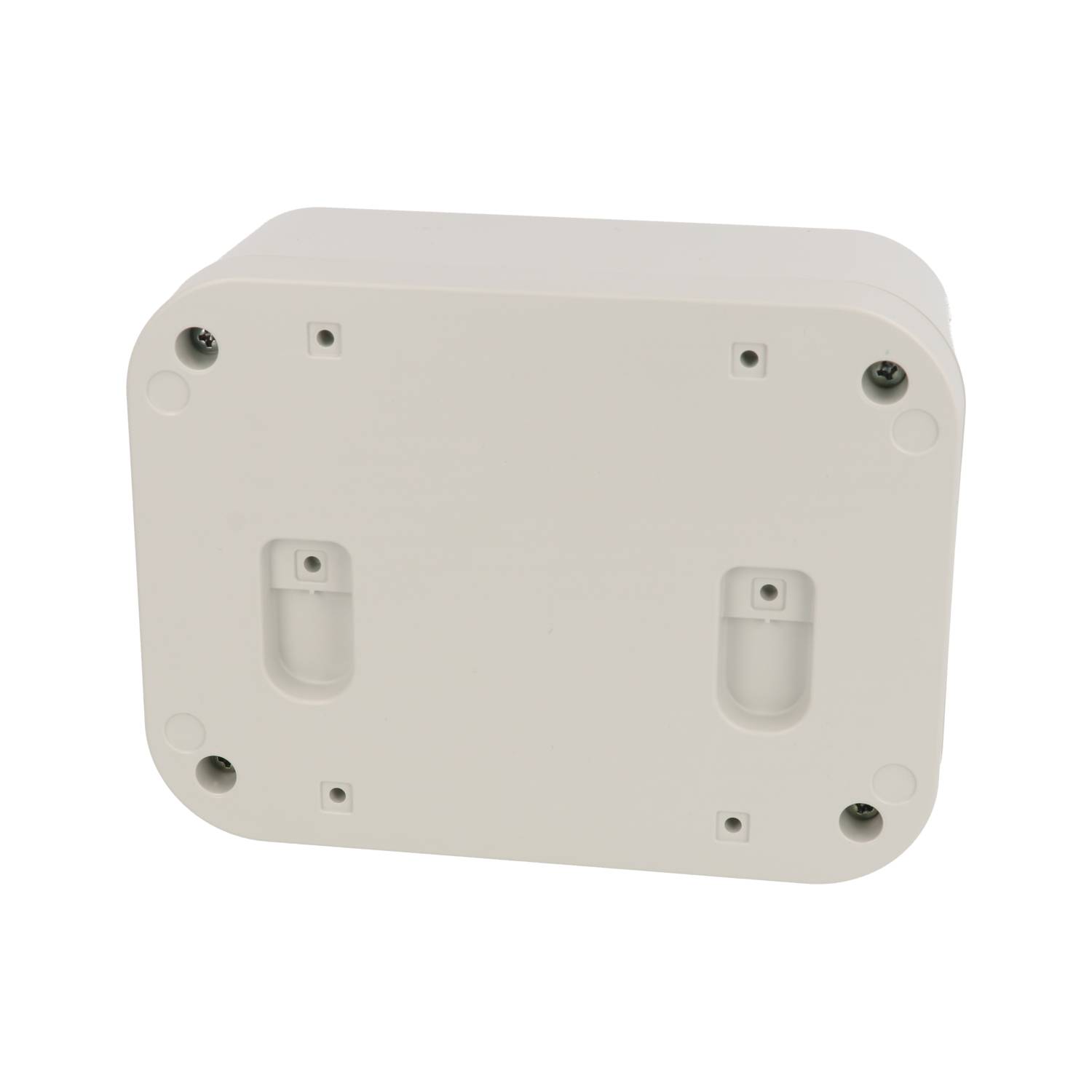 1556EAGY light gray flame-retardant ABS 160 x 120 x 70 mm desktop and wall-mount enclosure with rounded corners