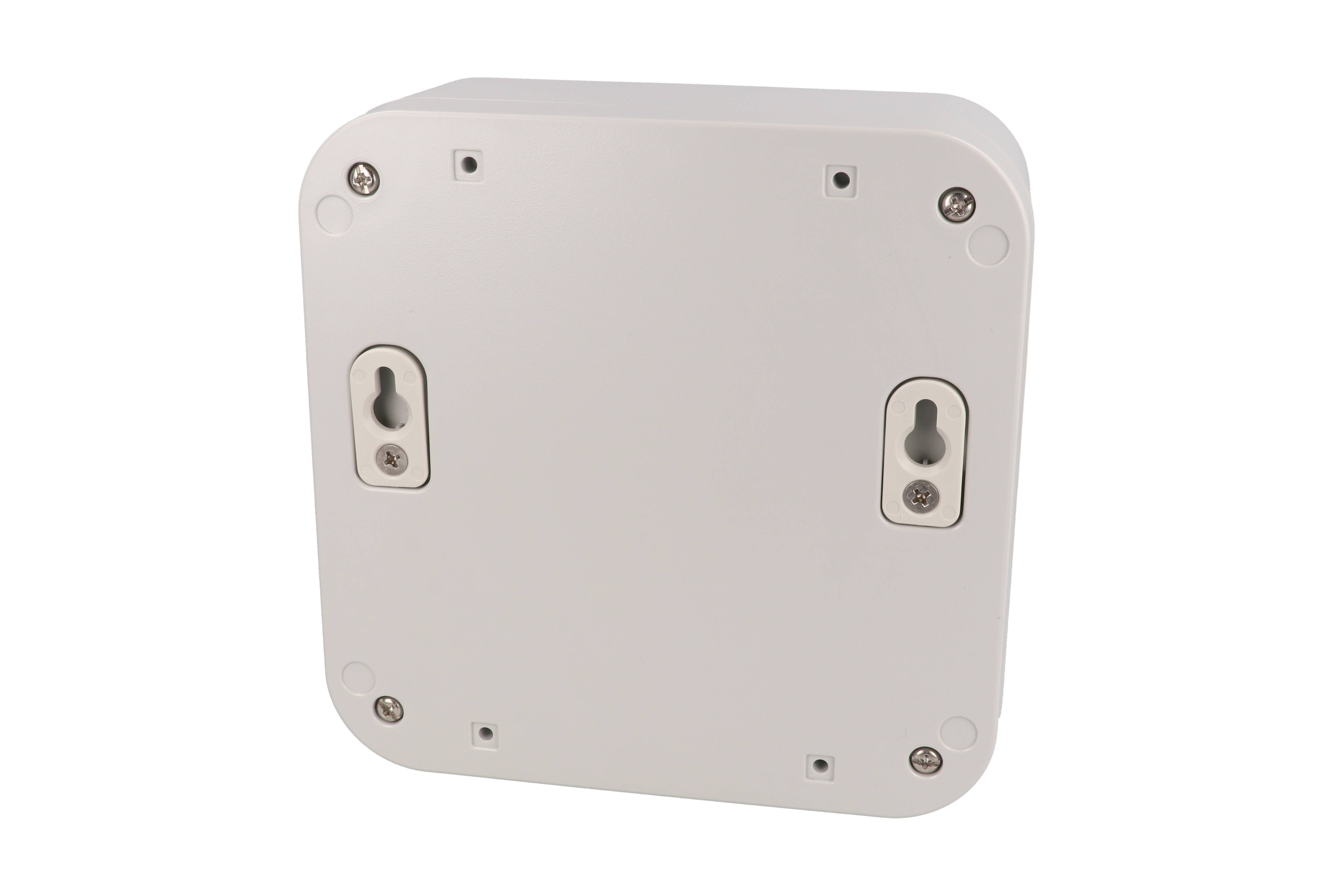 1557FA2GY light gray RAL7035 polycarbonate enclosure, 160 x 160 x 70 mm, with rounded corners