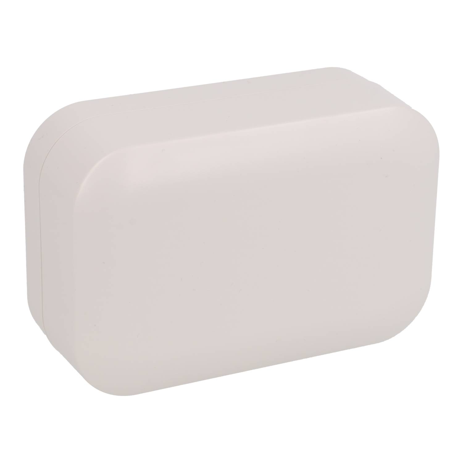 1556CWH white flame-retardant ABS 120 x 80 x 45 mm desktop and wall-mount enclosure with rounded corners
