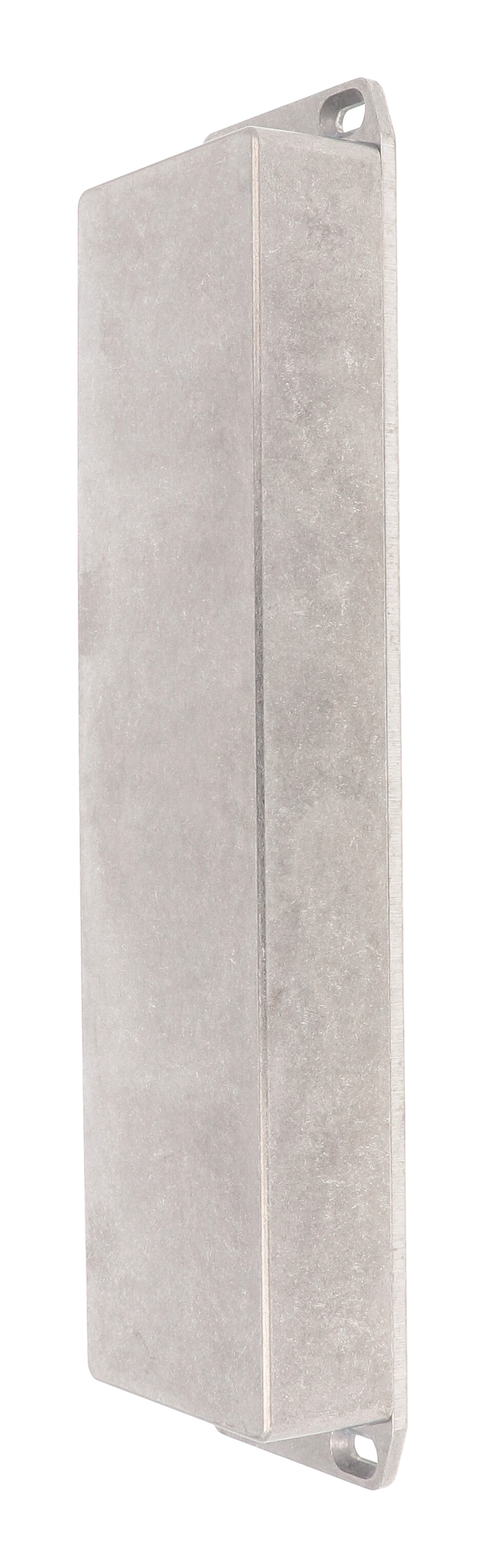 1590BX2FL long slim natural diecast aluminum enclosure with wall-mounting flanged lid