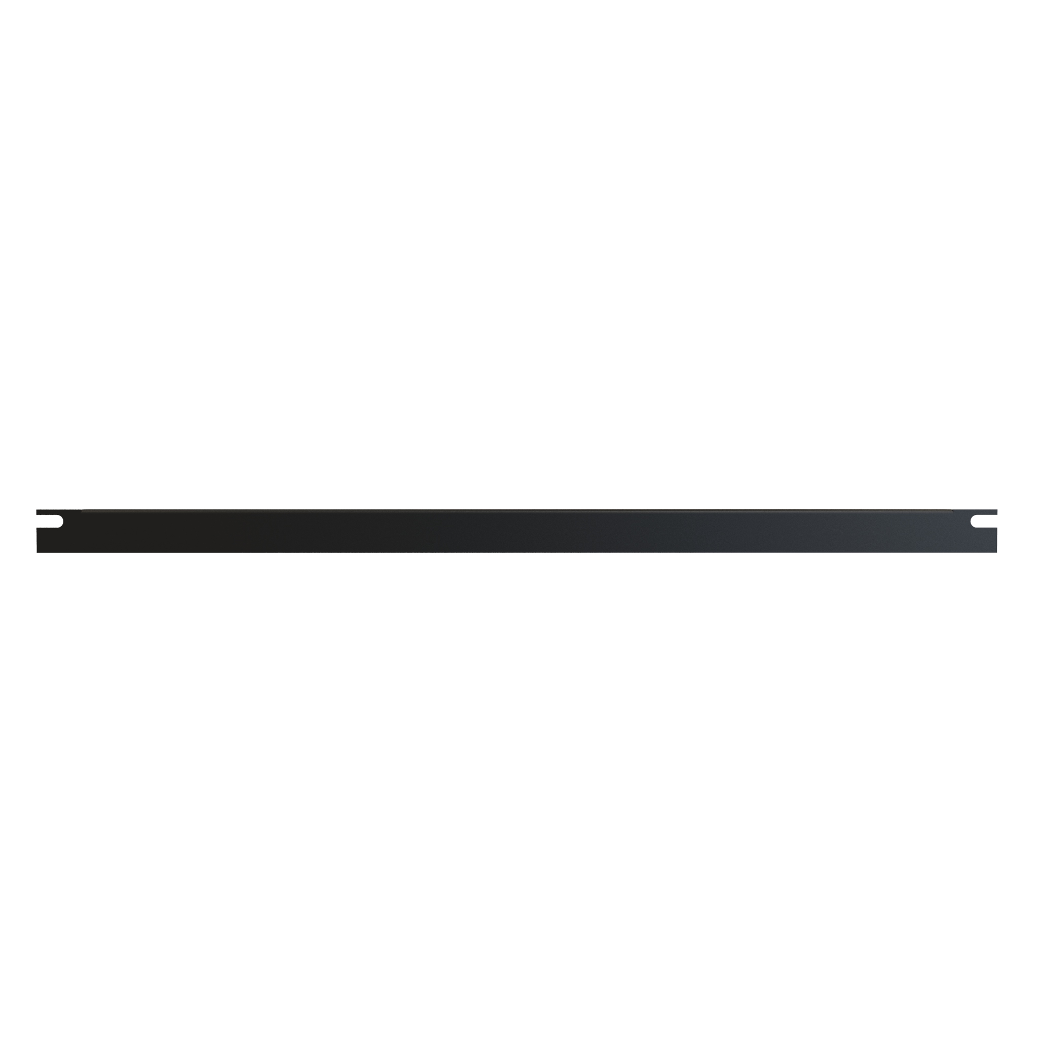 Hammond PBFS19000BK 1/2U formed 16-gauge steel rack filler panel in RAL9005 matte black for 19 in EIA racks
