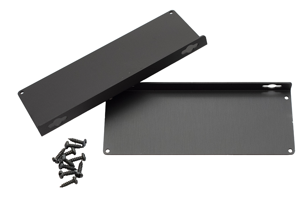 1455UFBK — black anodized flange kit for 1455U enclosures