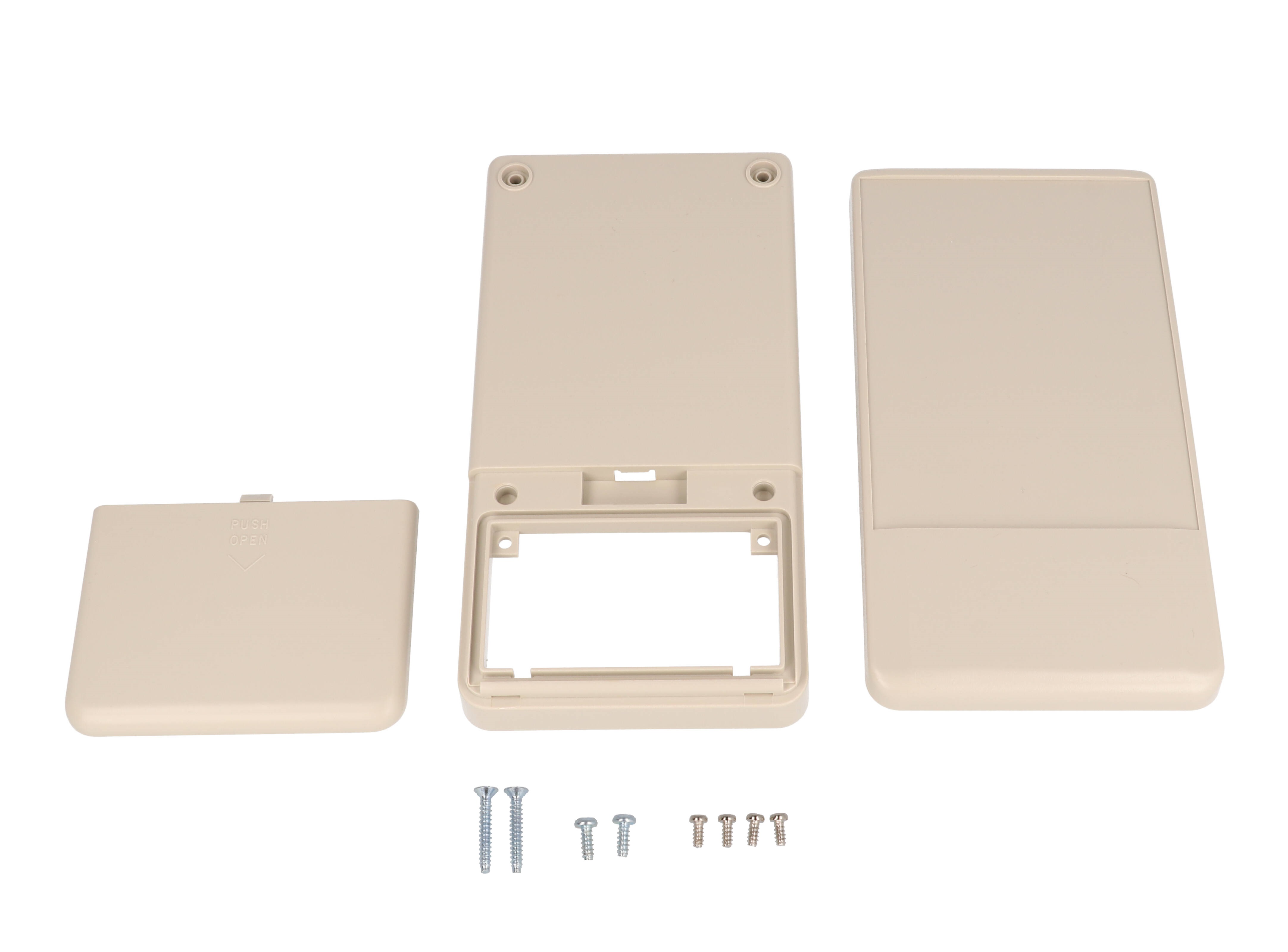 RH3055 light gray ABS hand-held enclosure with battery door