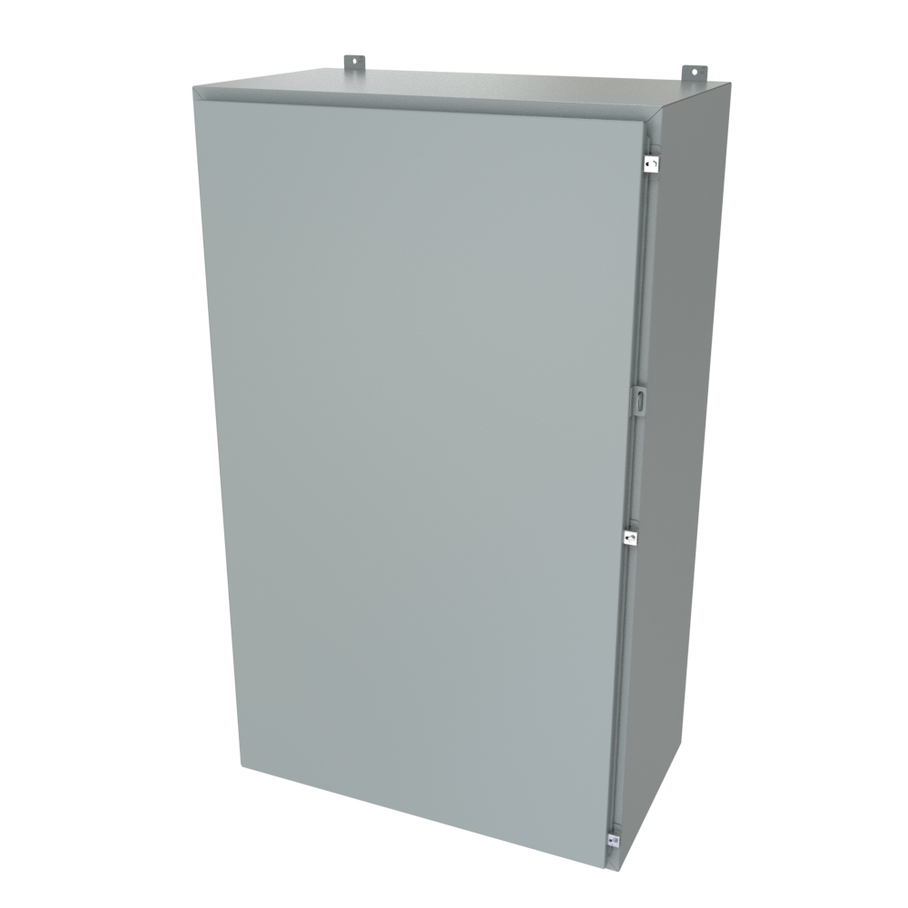 1418T20LP — N4/12 Wallmount Encl less panel - 60 x 36 x 20 - Steel/Gray
