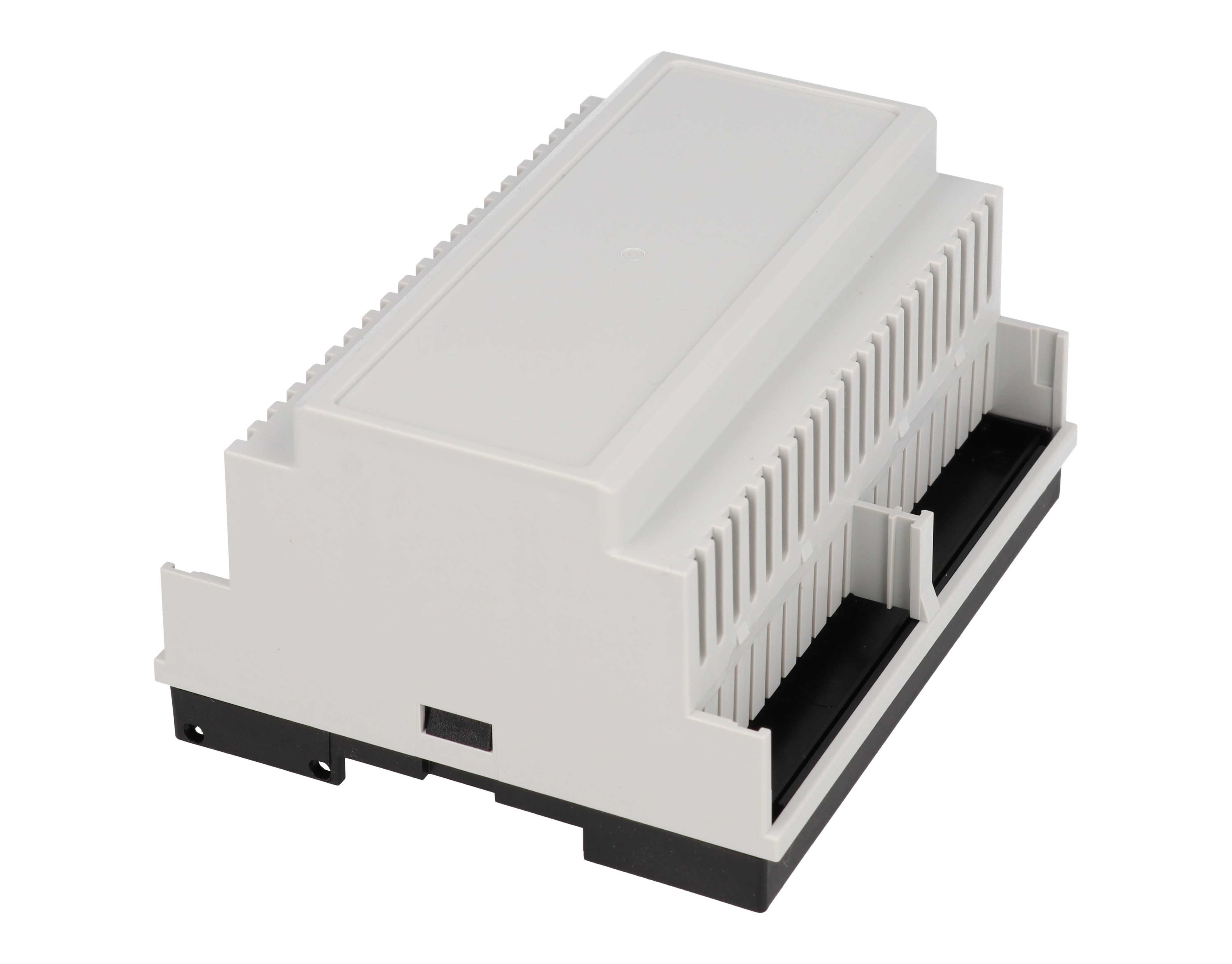 1597DIN6GY gray 6 module DIN rail enclosure, 90 x 105 x 58 mm