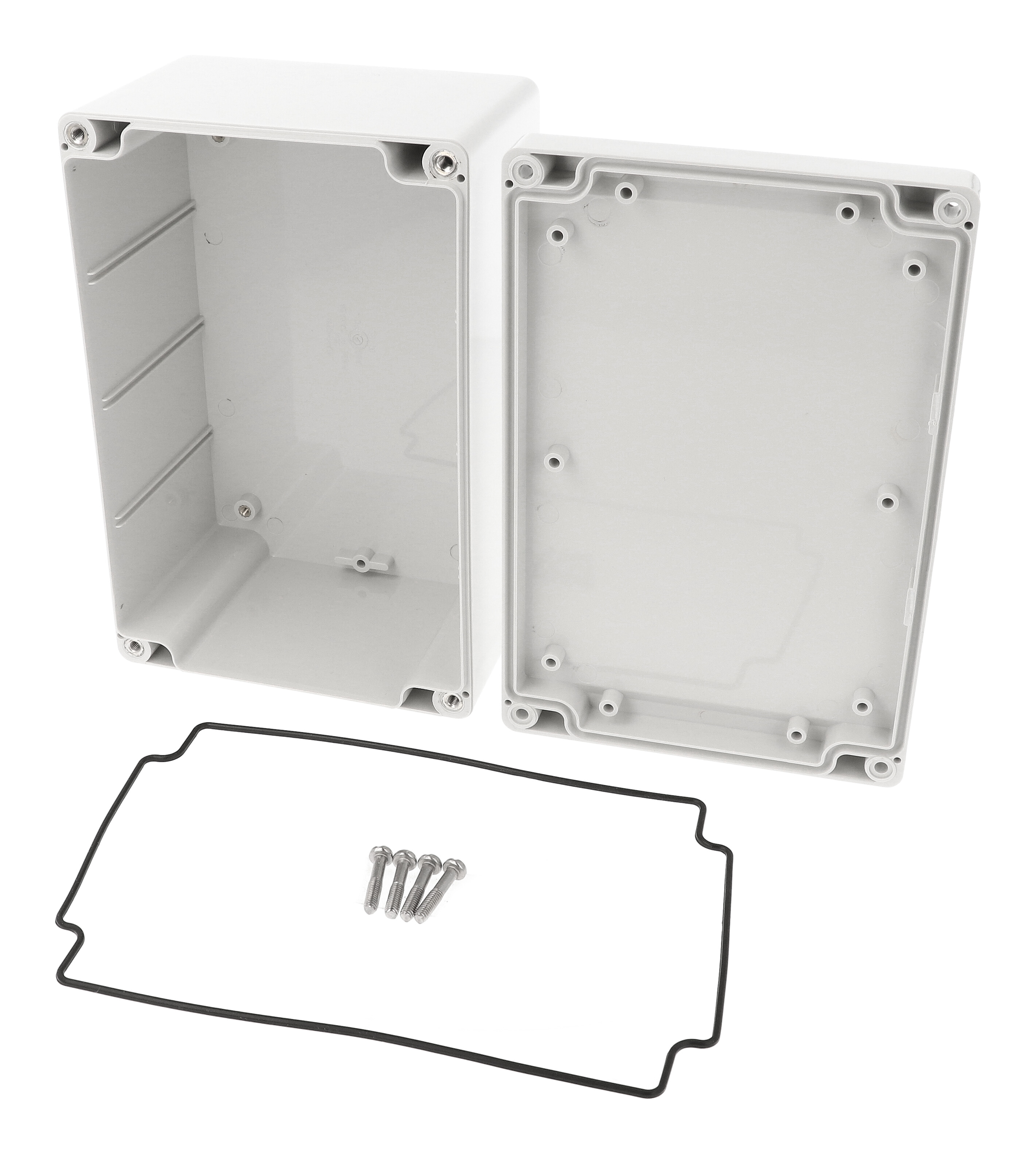 1555TGY — RAL7035 grey watertight plastic enclosure