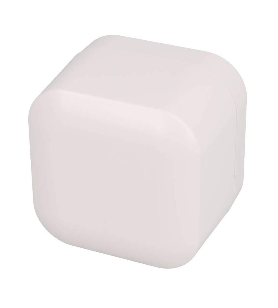 1556BAWH white flame retardant ABS desktop/wall mount enclosure, 80 x 80 x 60 mm