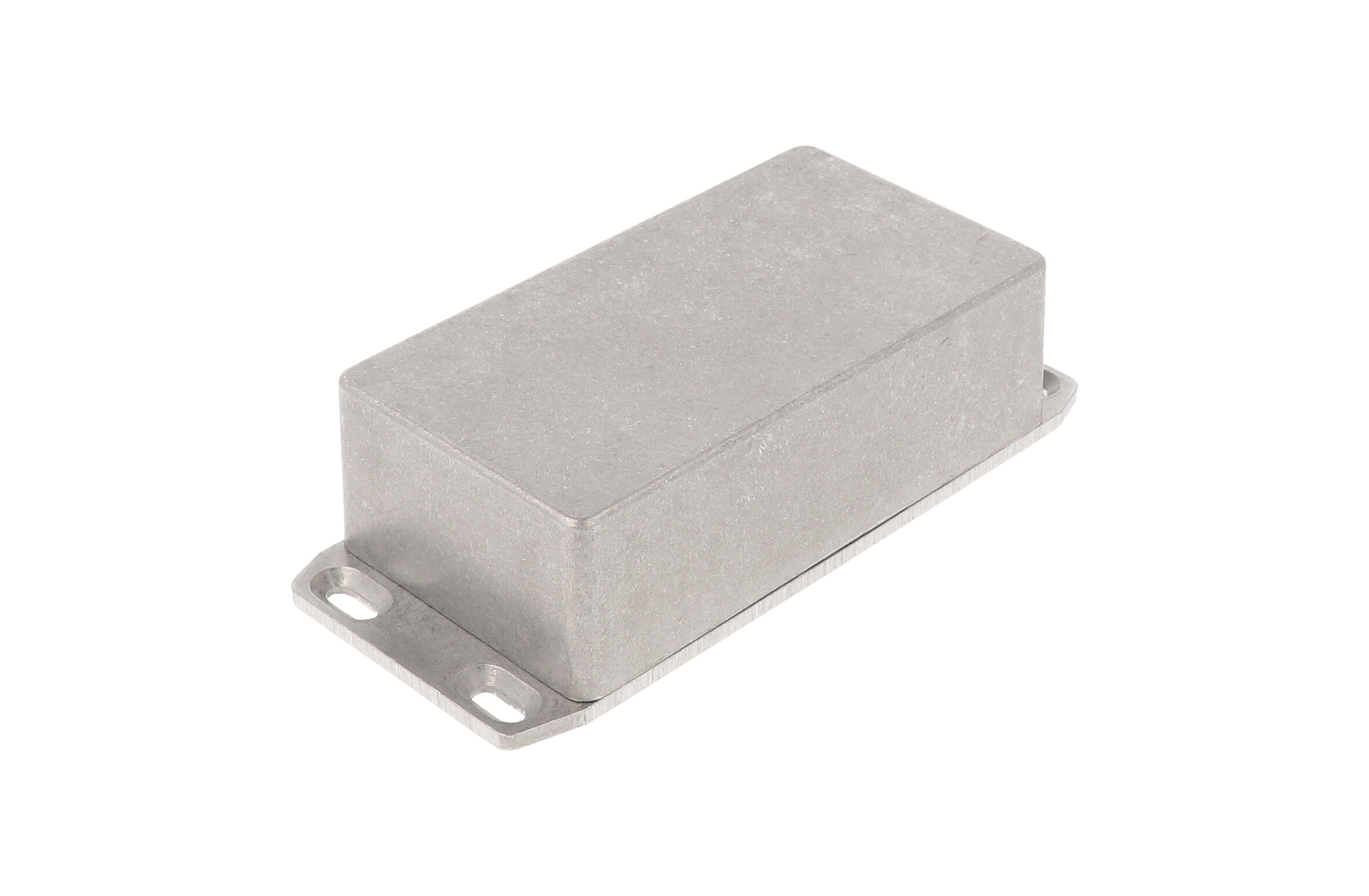1590N1FL natural diecast aluminum 121 x 66 x 40 mm enclosure with wall-mounting flanged lid