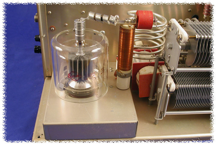 Hammond HL-1000A HF linear amplifier with Cream Beige front panel, back-lit meters and Earth Brown steel cabinet
