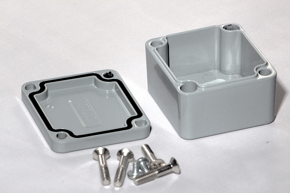 1590Z060GY gray RAL7001 diecast aluminum watertight enclosure