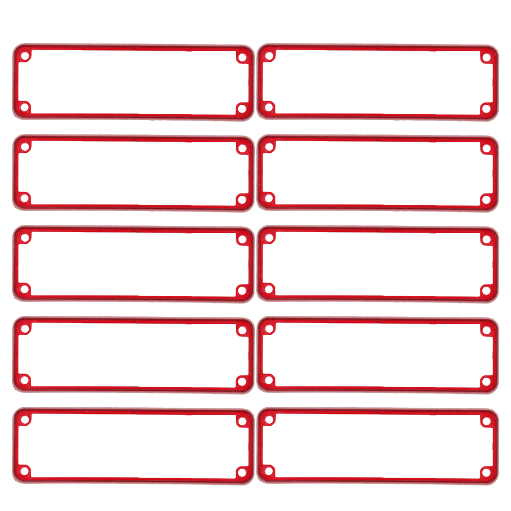 1455LBTRD-10 — translucent red plastic open bezels for 1455L enclosures - 10/pack