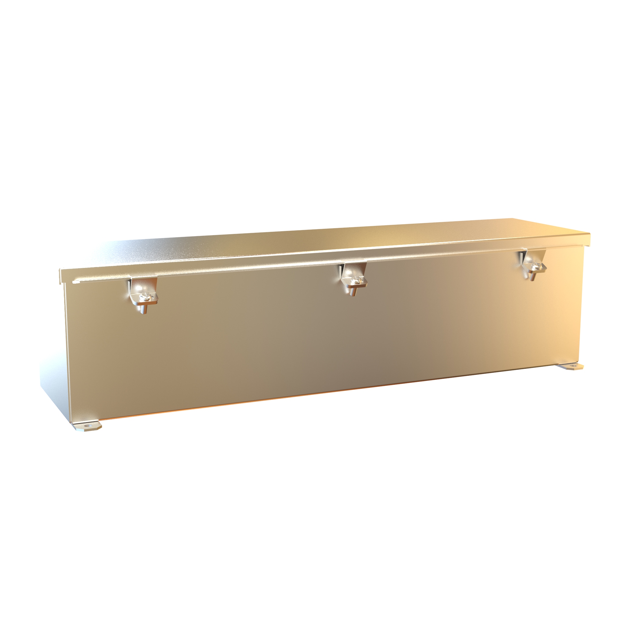 1486D24SS 6 x 6 x 24 in Type 4X stainless steel wiring trough with screw clamps
