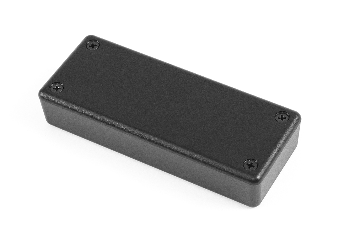 1551UBK black ABS miniature enclosure, 100 x 40 x 20 mm