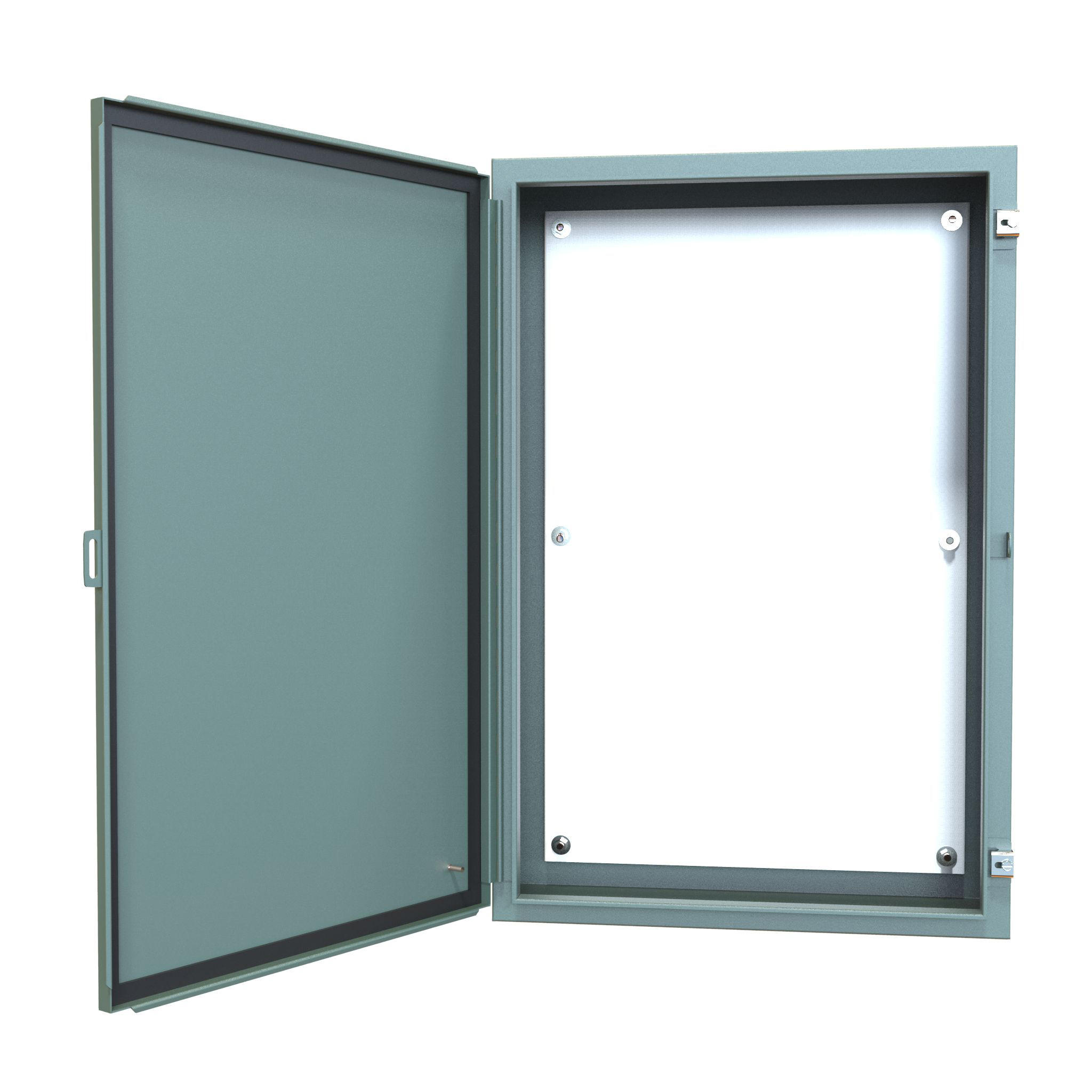 1418L8 — N12 Wallmount Encl w/panel - 36 x 24 x 8 - Steel/Gray
