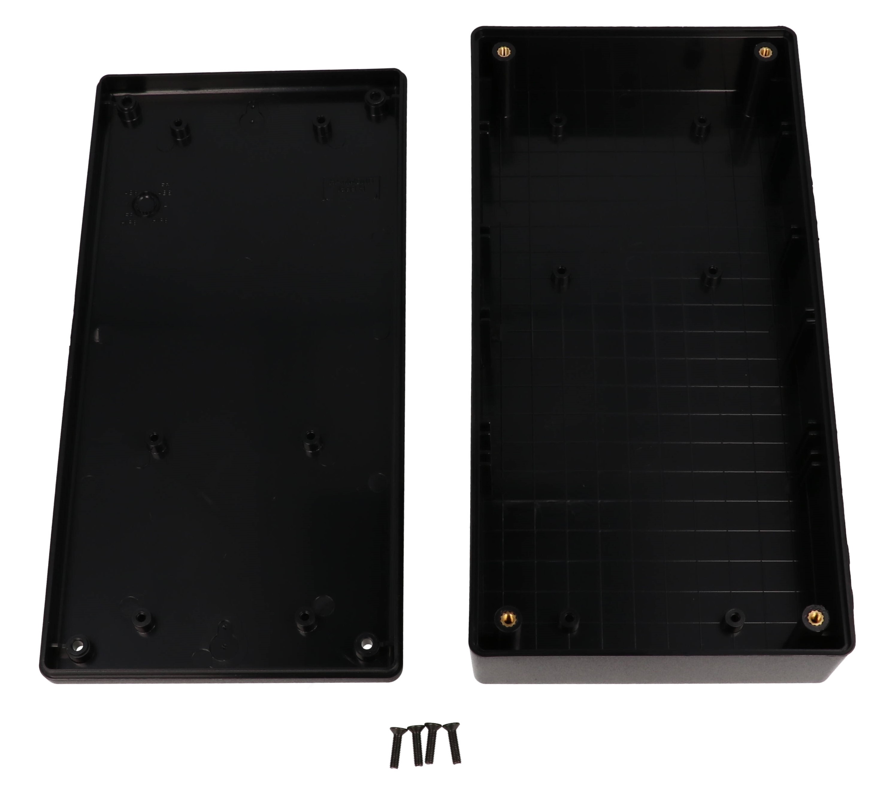 1599HBK black flame retardant ABS handheld enclosure, 220 x 110 mm