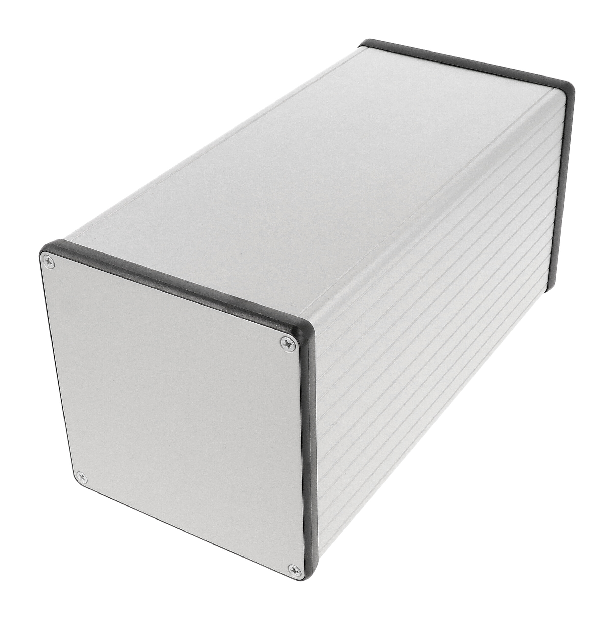 1455NS2201 — extruded aluminum enclosure w/ metal end panels