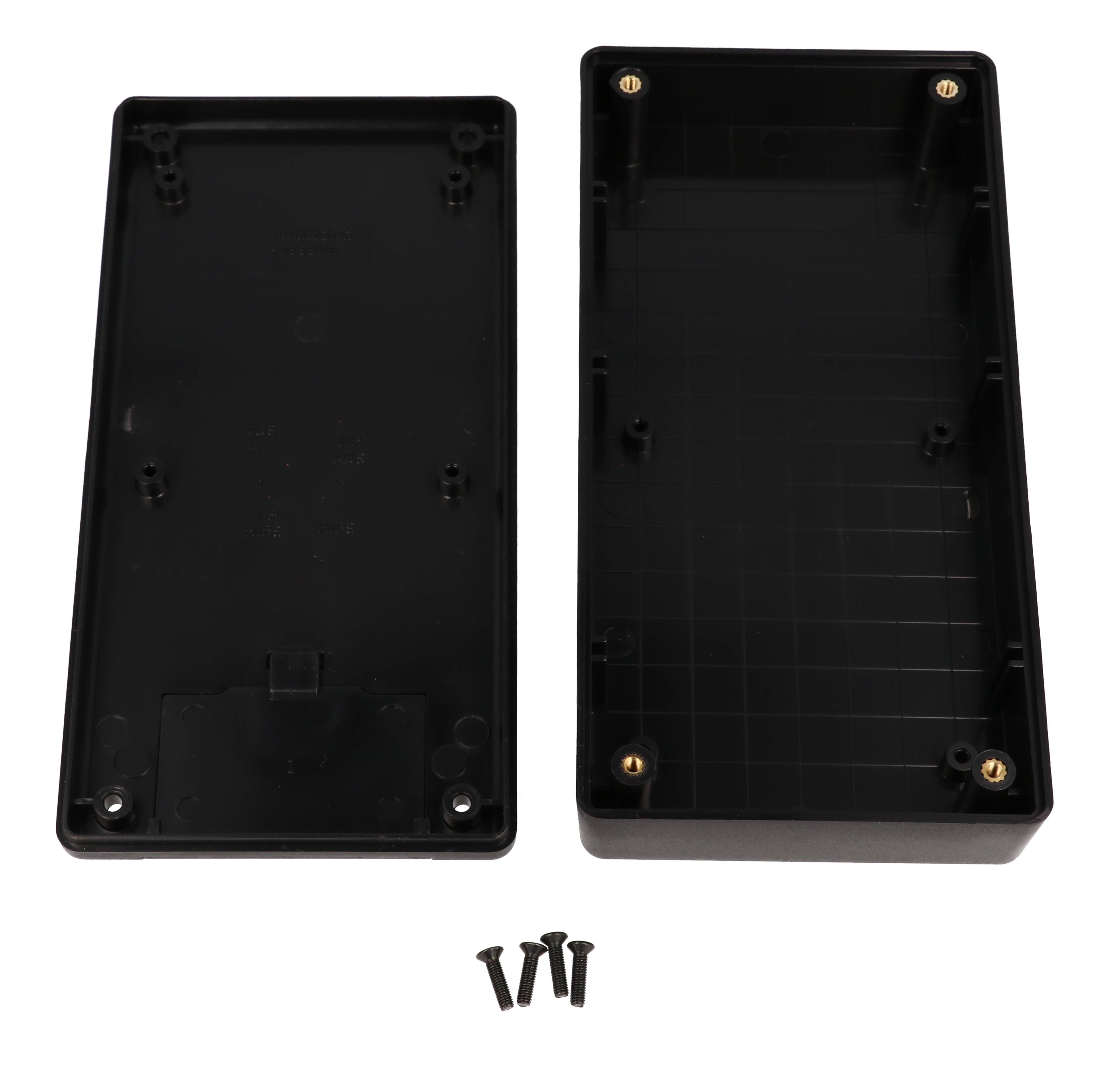 1599EBKBAT black flame retardant handheld enclosure with battery door